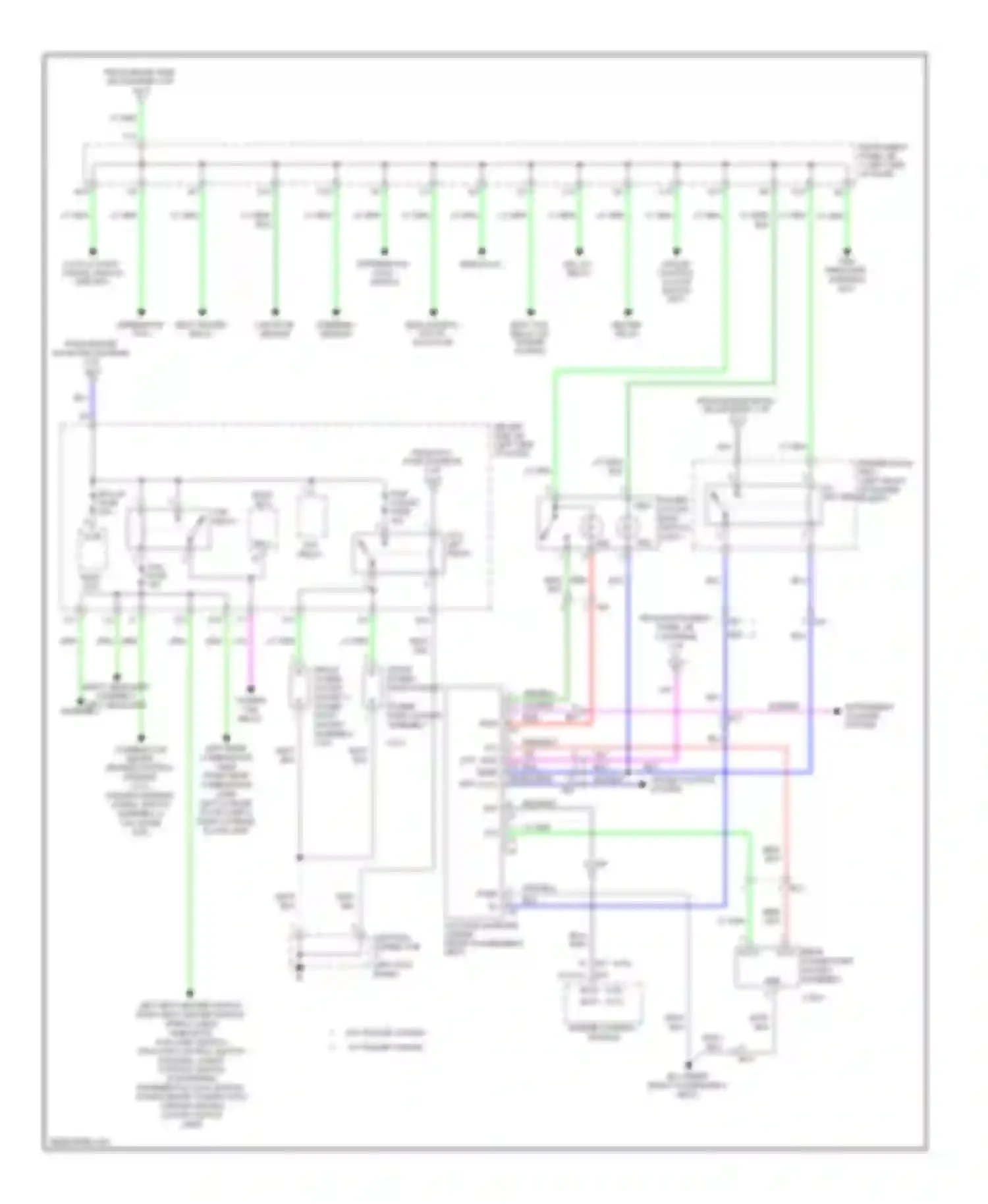 Tacoma Toyota II facelift (2011-2015): Power distribution circuit (3 of 3)