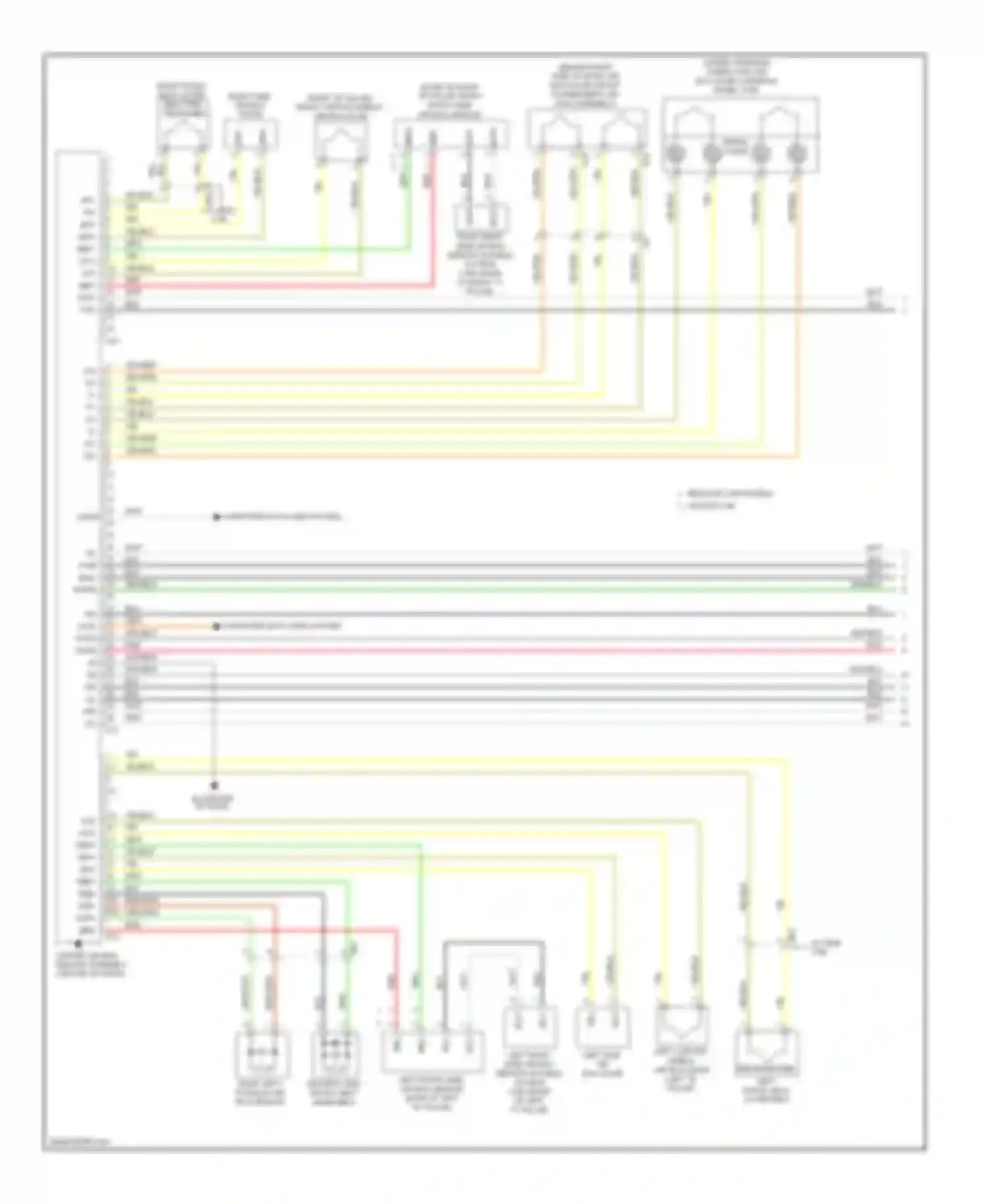 Tacoma Toyota II facelift (2011-2015): Supplemental restraints circuit, bench seat (1 of 2)