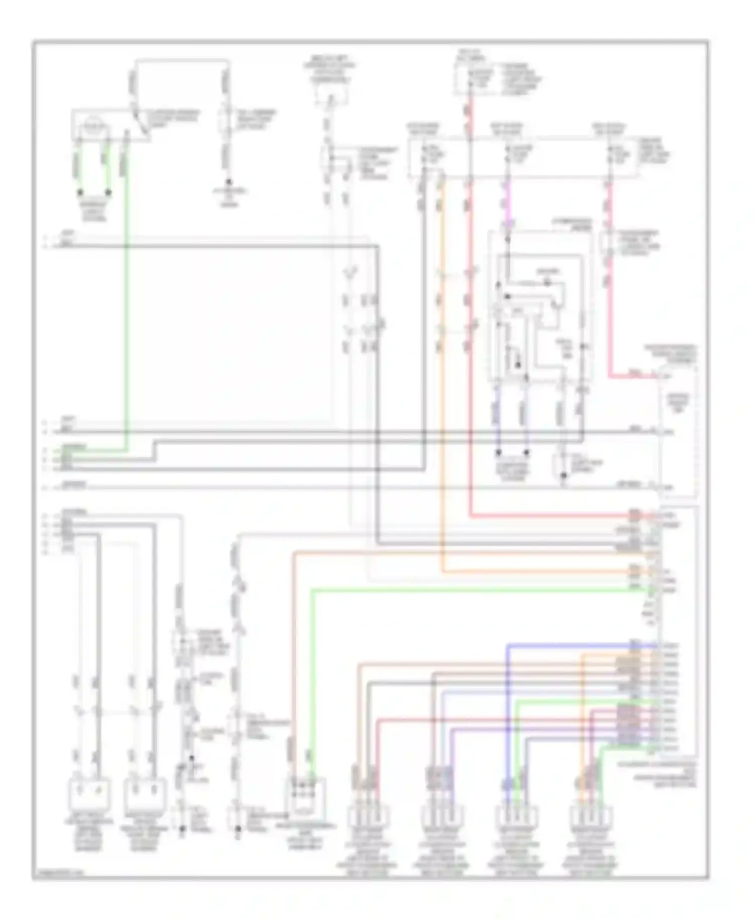 Tacoma Toyota II facelift (2011-2015): Supplemental restraints circuit, separate seats (2 of 2)