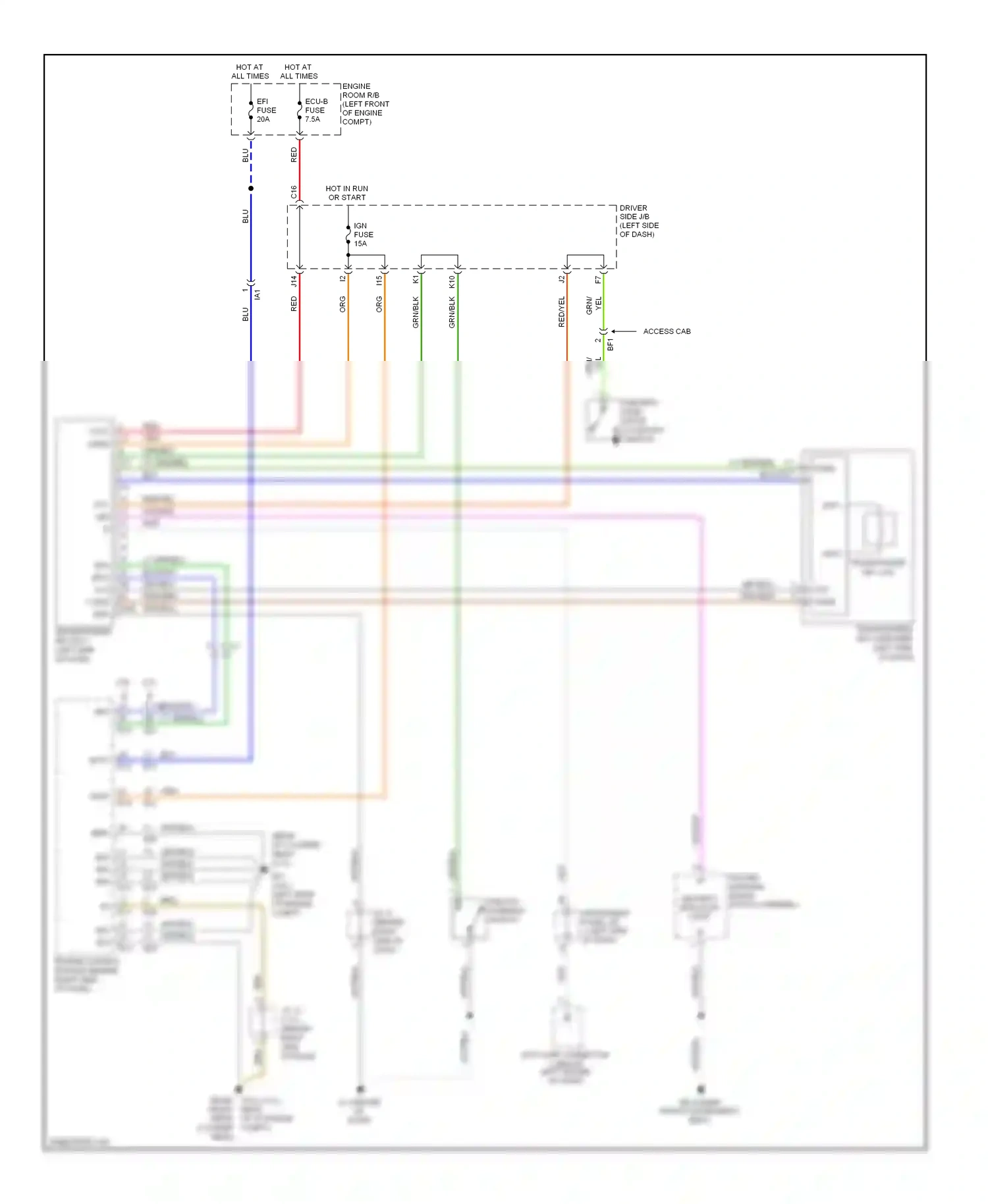 Toyota Tacoma II facelift (2011-2015) code wiring diagram  (1 of 1)