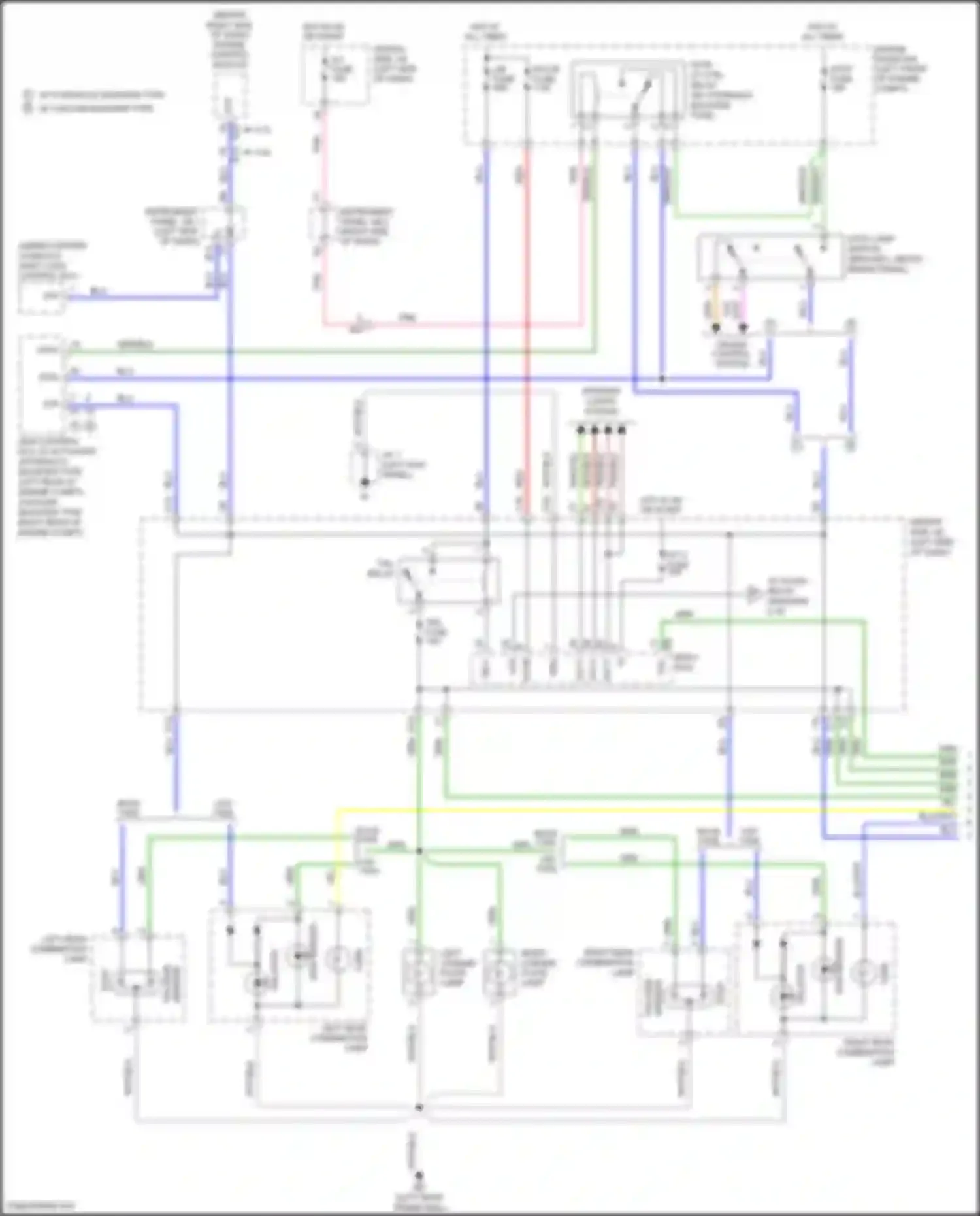 Tacoma Toyota II facelift (2011-2015): Exterior lamps circuit, w/o trailer tow (1 of 3)