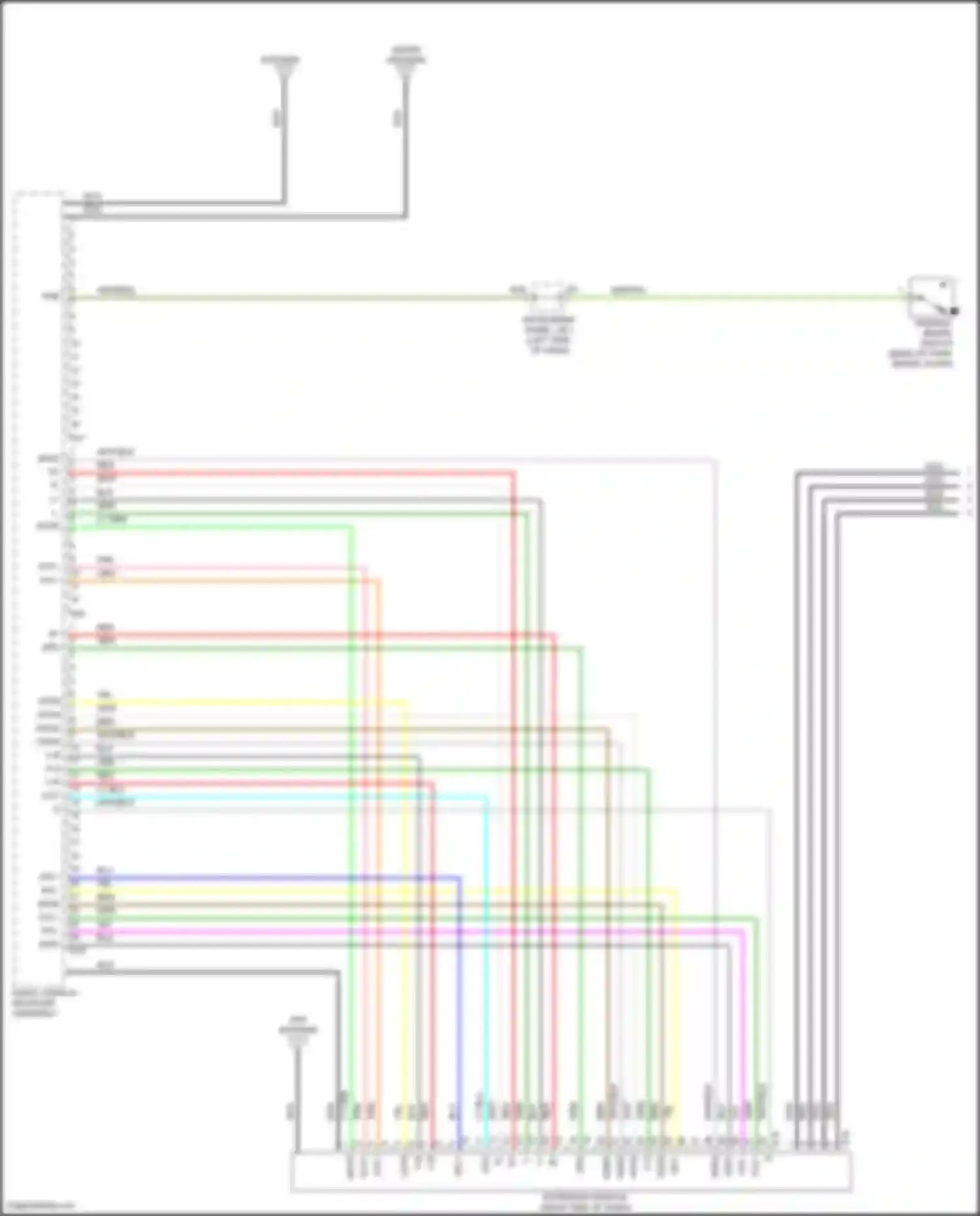 Tacoma Toyota II facelift (2011-2015): Radio circuit, w/ navigation (1 of 4)