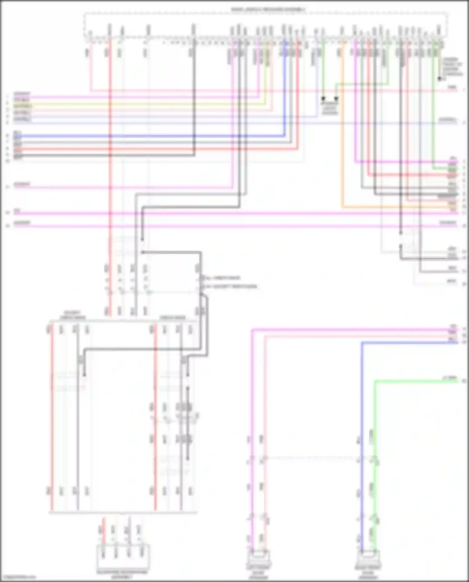 Tacoma Toyota II facelift (2011-2015): Radio circuit, w/ navigation (3 of 4)