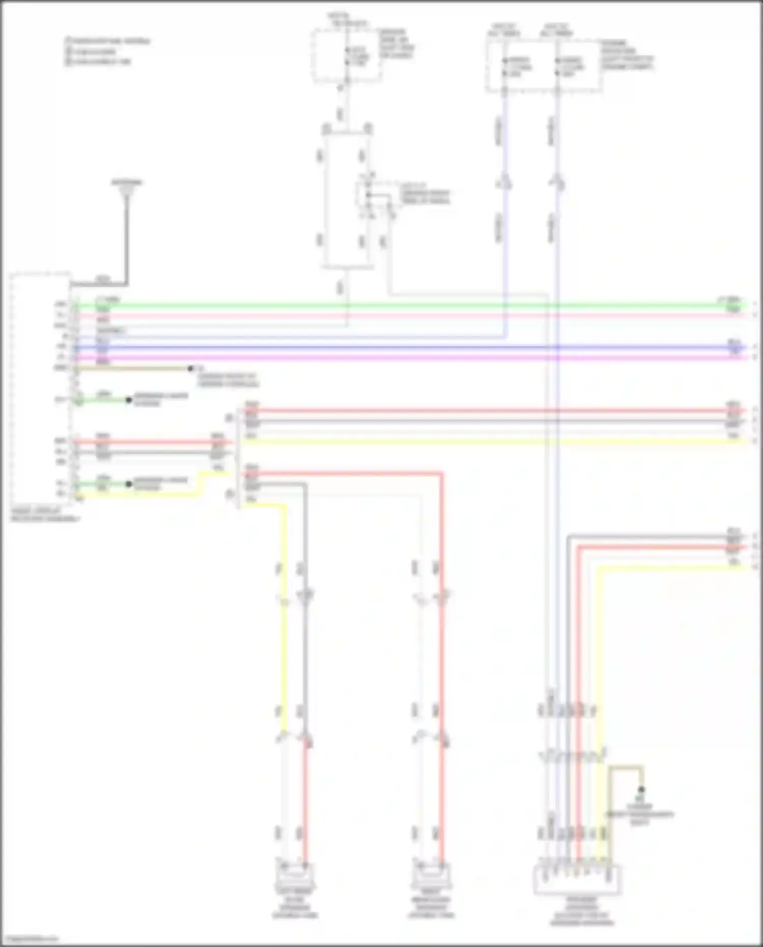 Tacoma Toyota II facelift (2011-2015): Radio circuit, w/o navigation (1 of 3)