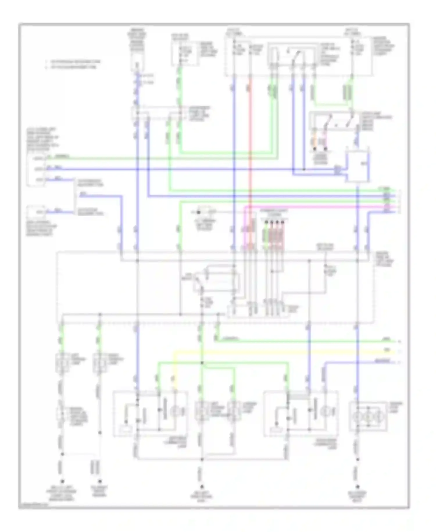 Tacoma Toyota II (2004-2011): Exterior lamps circuit, with trailer tow (1 of 3)