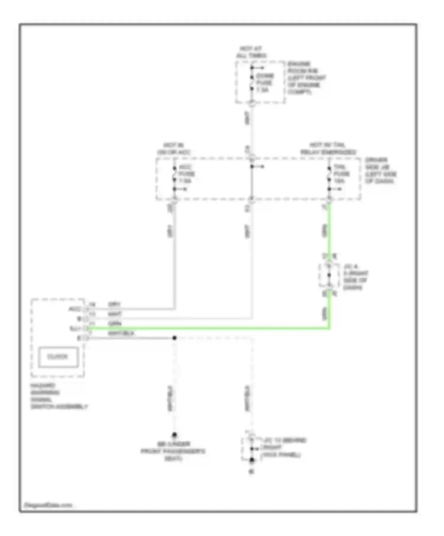 Tacoma Toyota II (2004-2011): Clock circuit