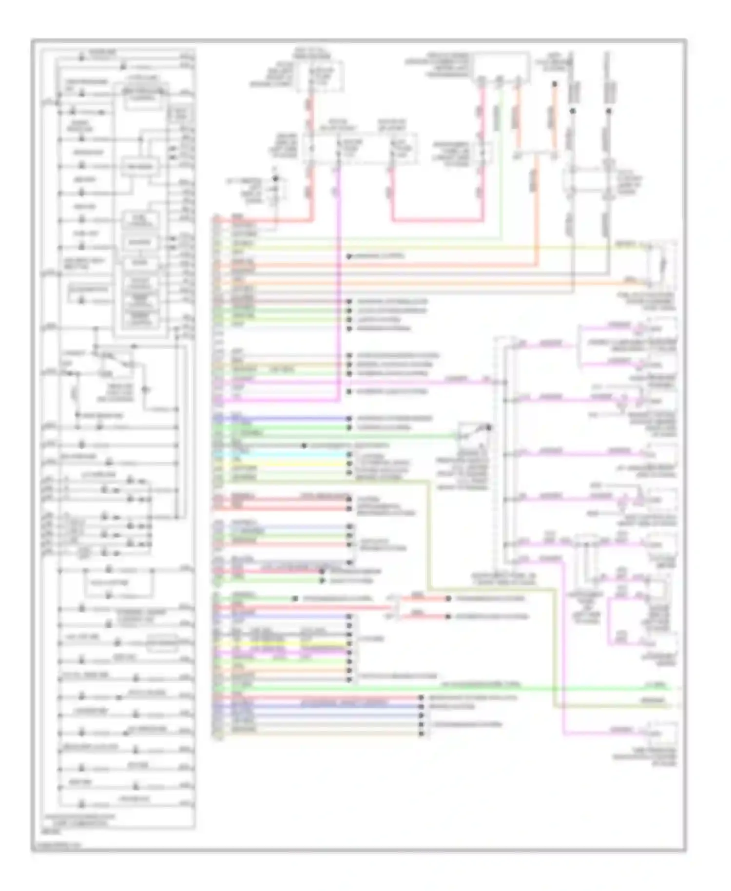 Tacoma Toyota II (2004-2011): Instrument cluster circuit (1 of 2)