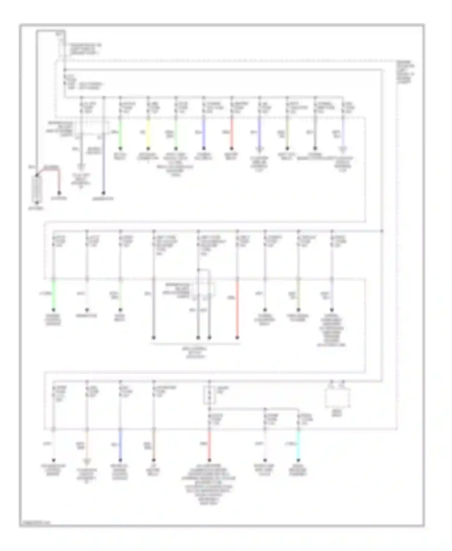 Tacoma Toyota II (2004-2011): Power distribution circuit (1 of 3)