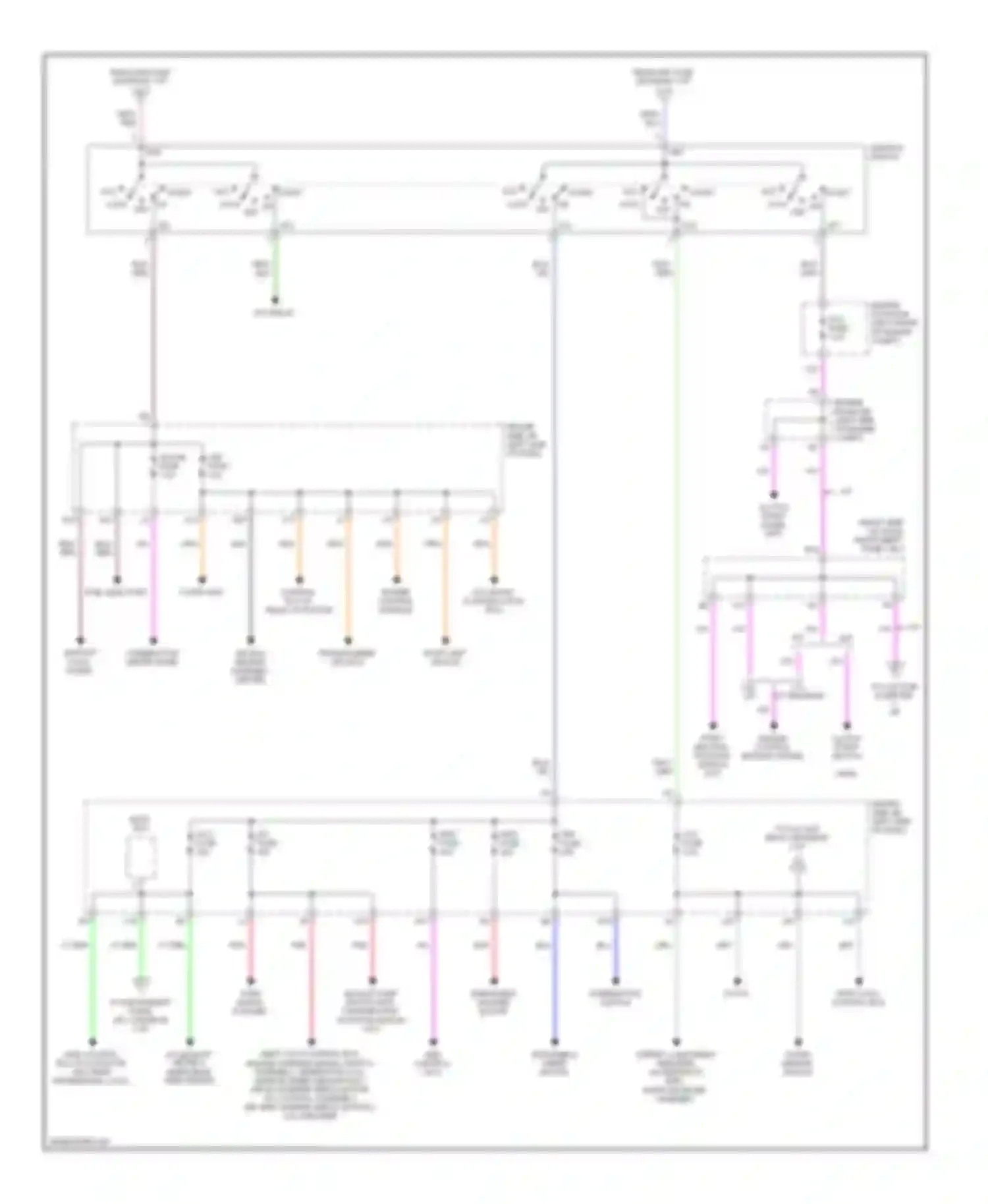 Tacoma Toyota II (2004-2011): Power distribution circuit (2 of 3)