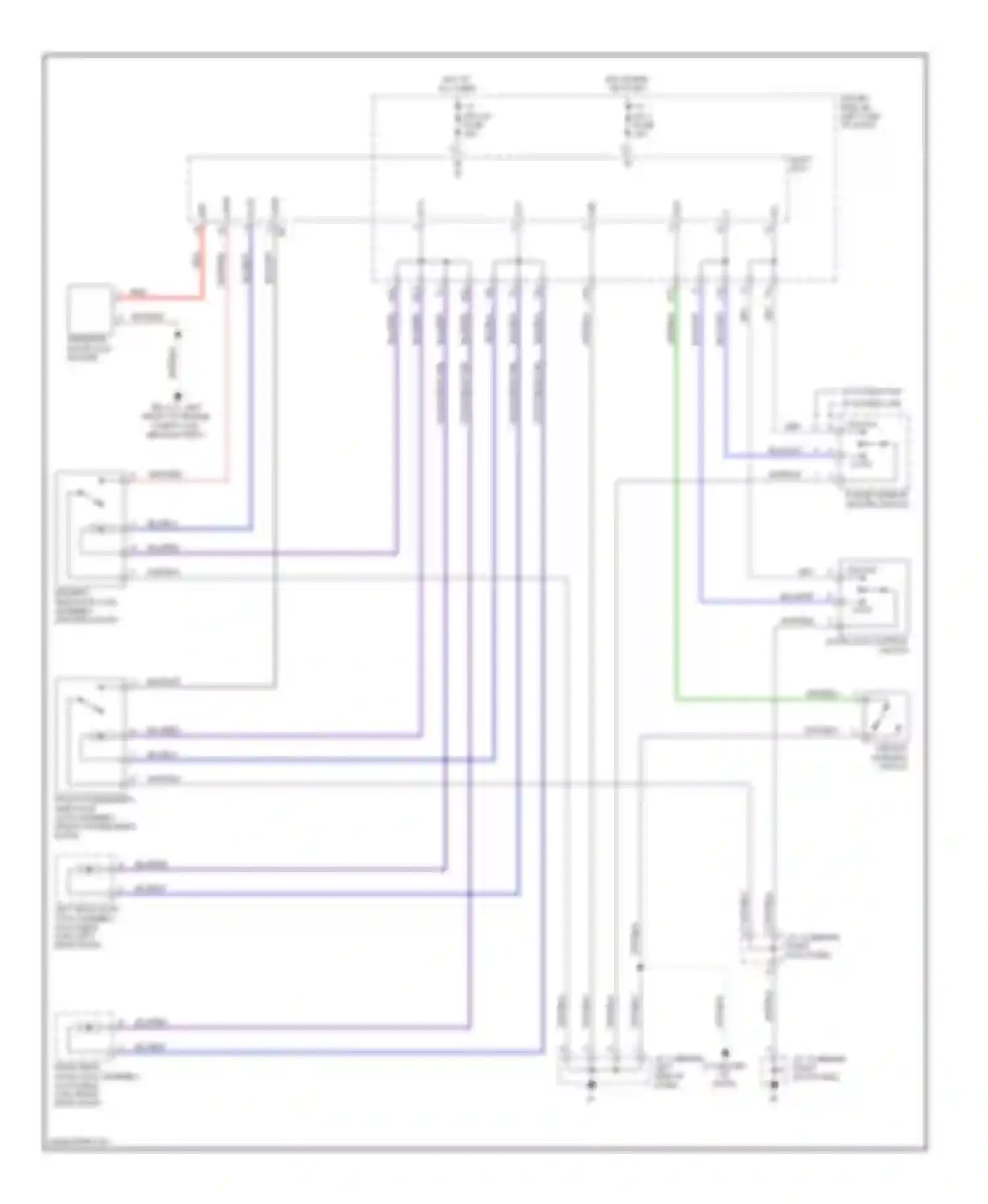 Tacoma Toyota II (2004-2011): Power door locks circuit, with keyless entry (1 of 2)