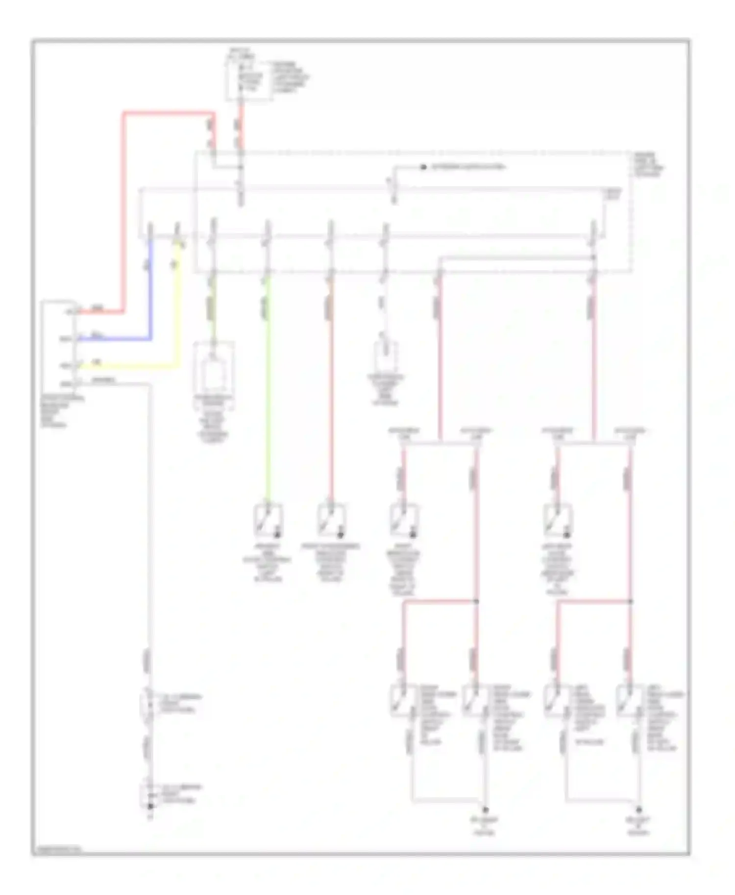 Tacoma Toyota II (2004-2011): Power door locks circuit, with keyless entry (2 of 2)