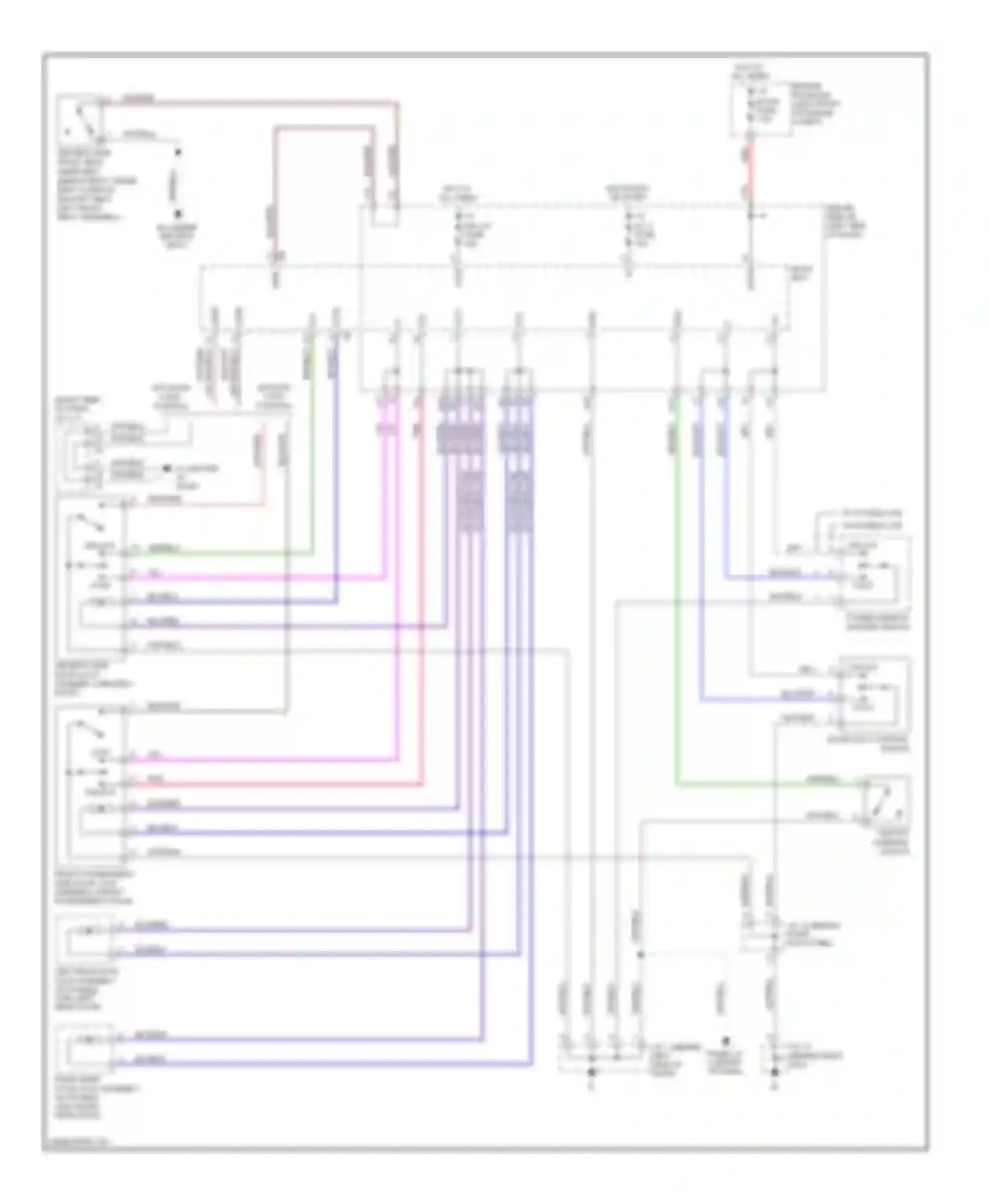 Tacoma Toyota II (2004-2011): Power door locks circuit, without keyless entry