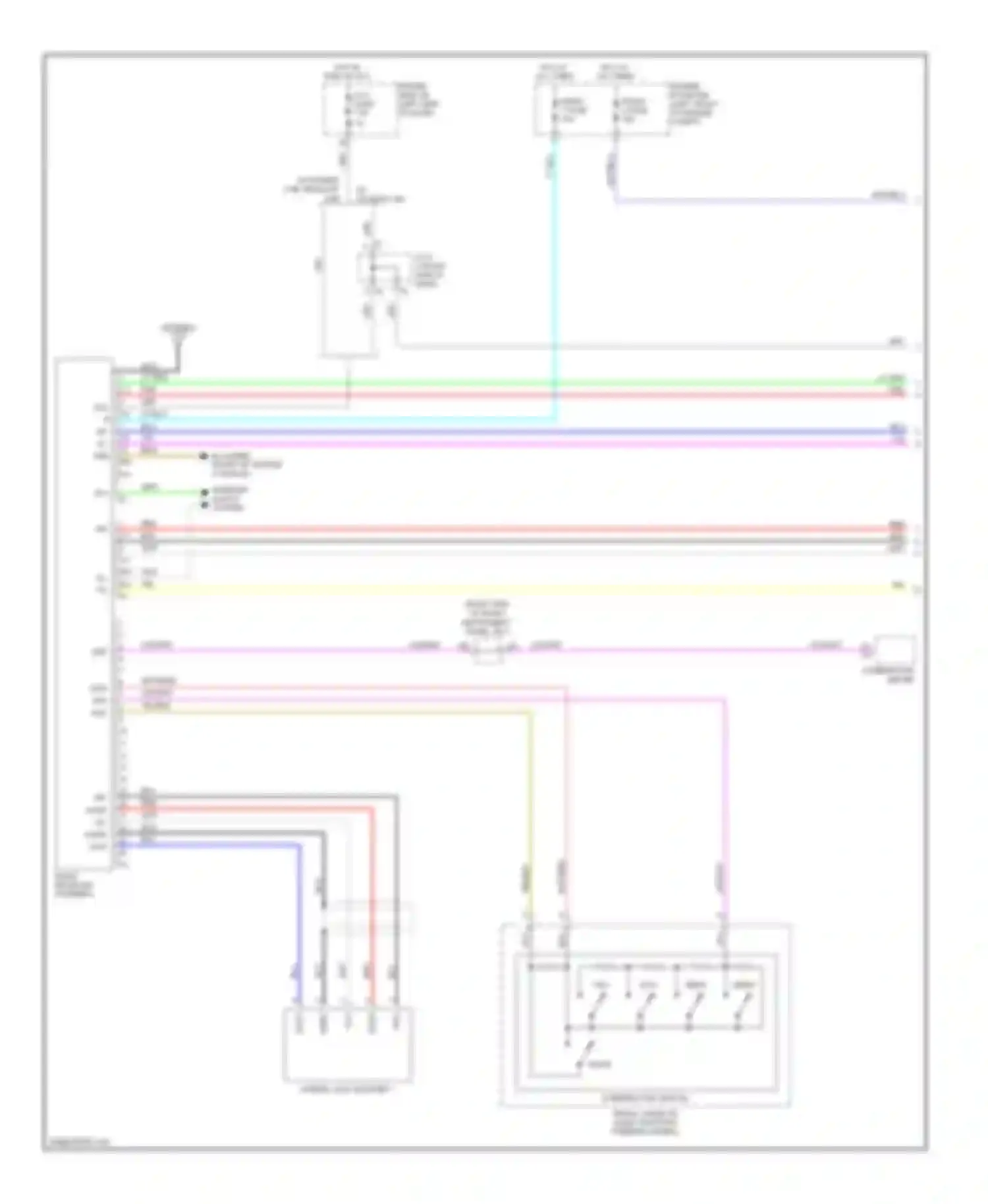 Tacoma Toyota II (2004-2011): Radio circuit, with built-in amplifier (1 of 2)