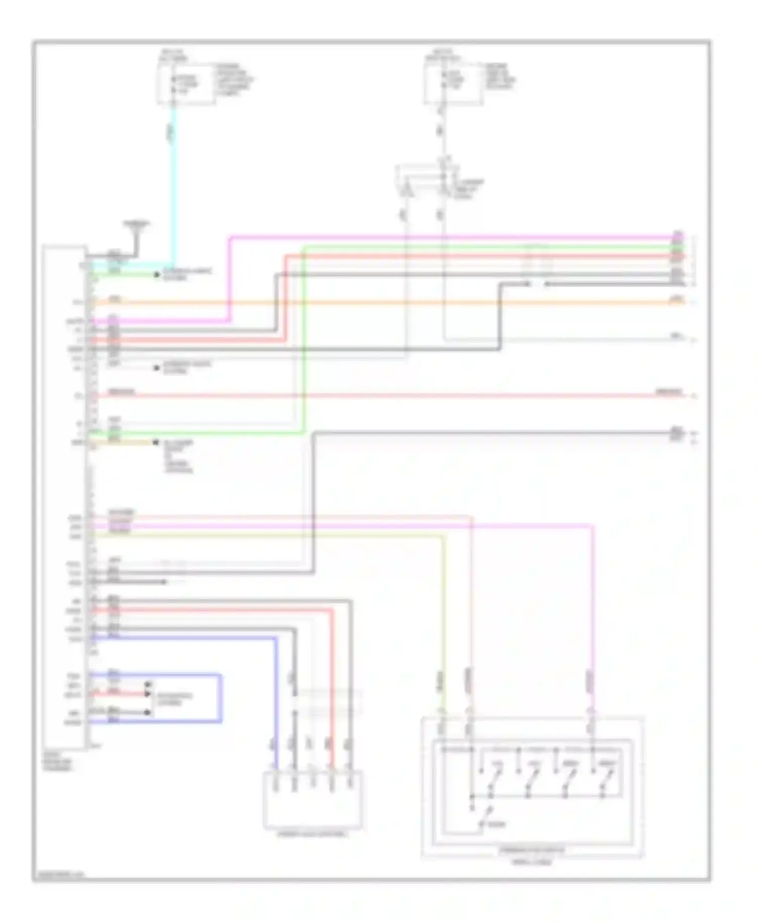 Tacoma Toyota II (2004-2011): Radio circuit, with separate amplifier (1 of 2)