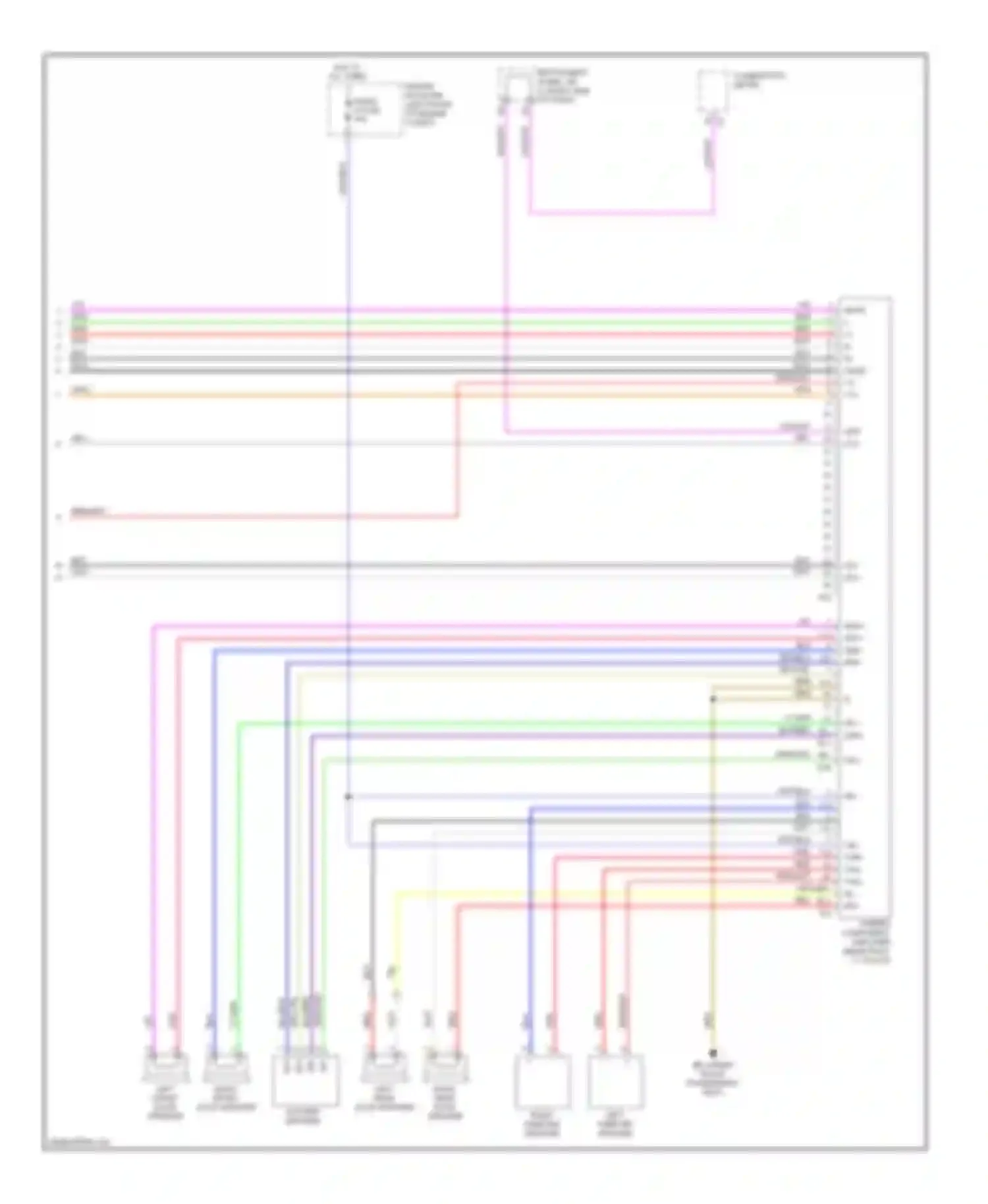 Tacoma Toyota II (2004-2011): Radio circuit, with separate amplifier (2 of 2)