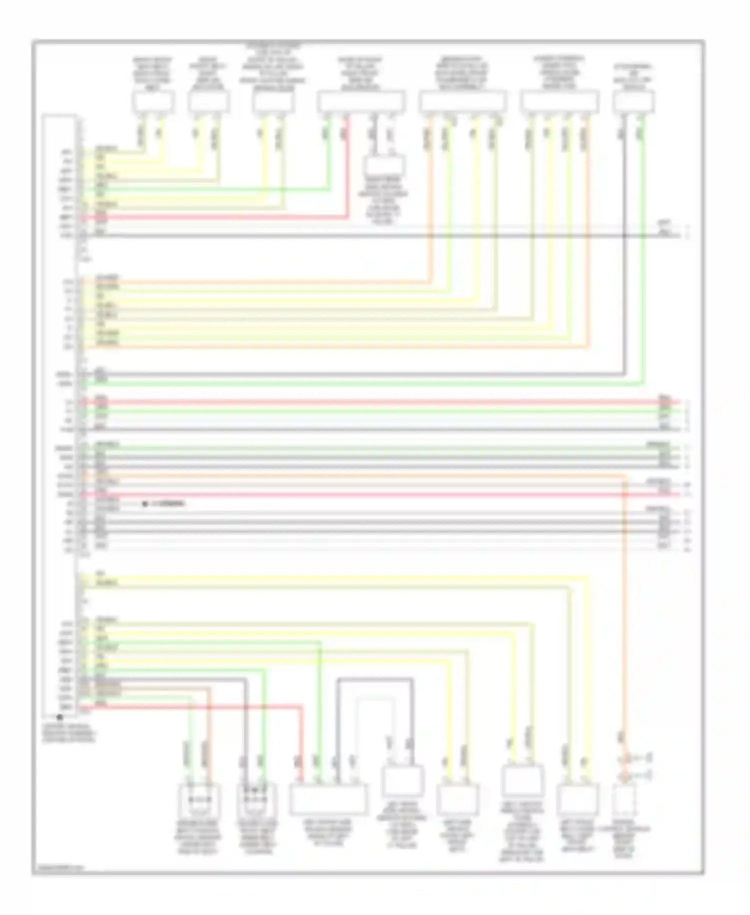 Tacoma Toyota II (2004-2011): Supplemental restraints circuit, bench seat (1 of 2)