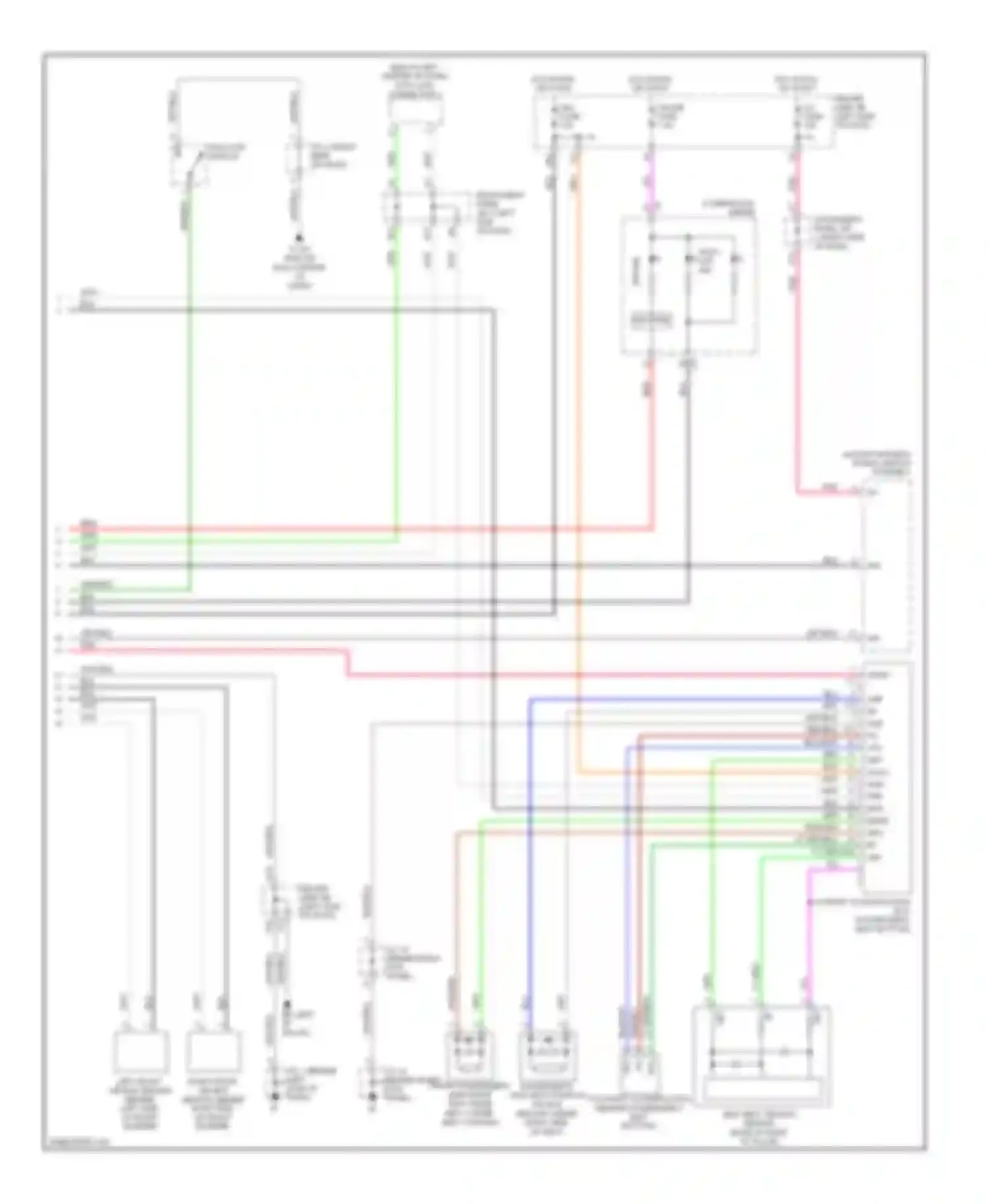 Tacoma Toyota II (2004-2011): Supplemental restraints circuit, bench seat (2 of 2)