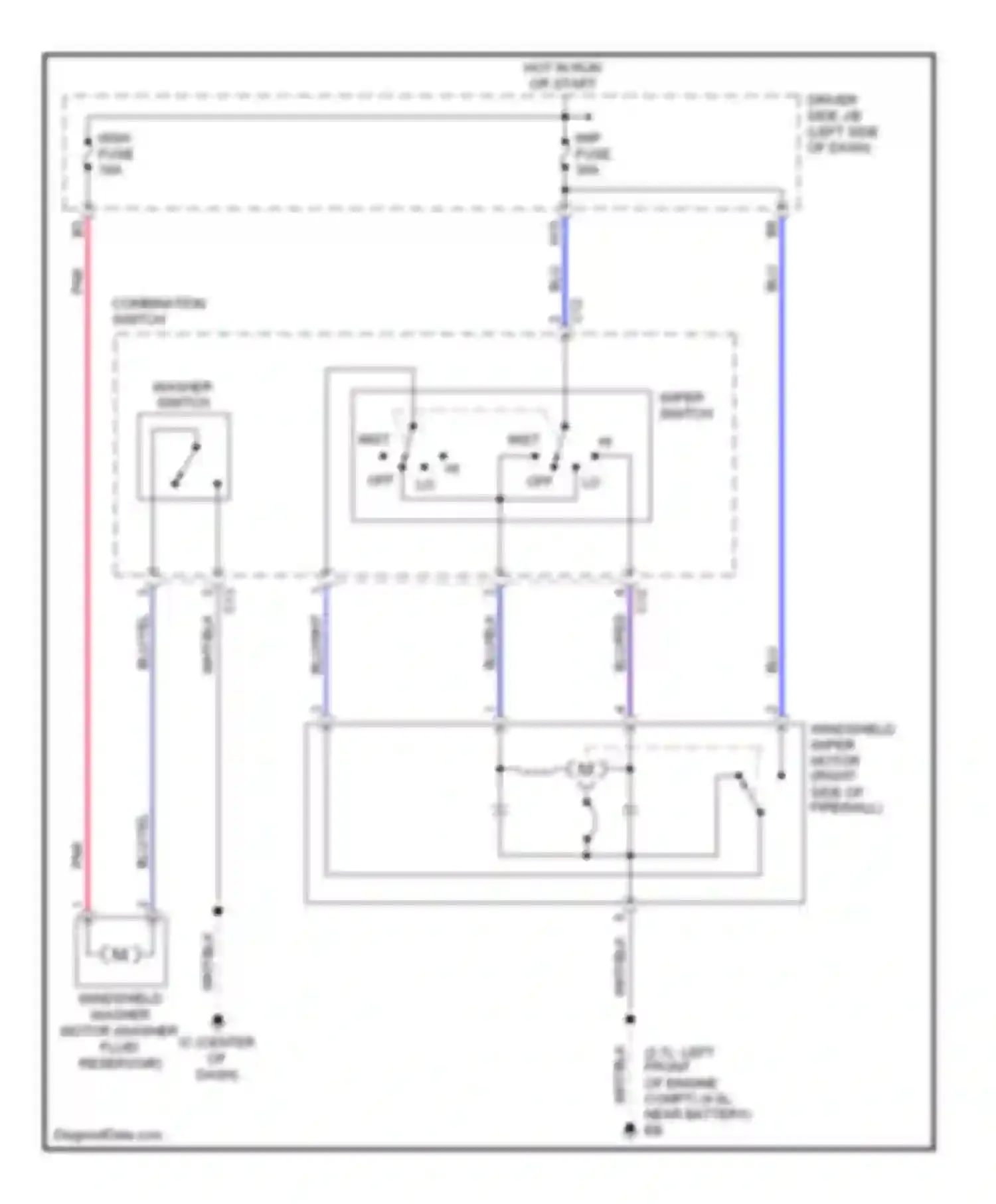 Tacoma Toyota II (2004-2011): 2-speed wiper/washer circuit