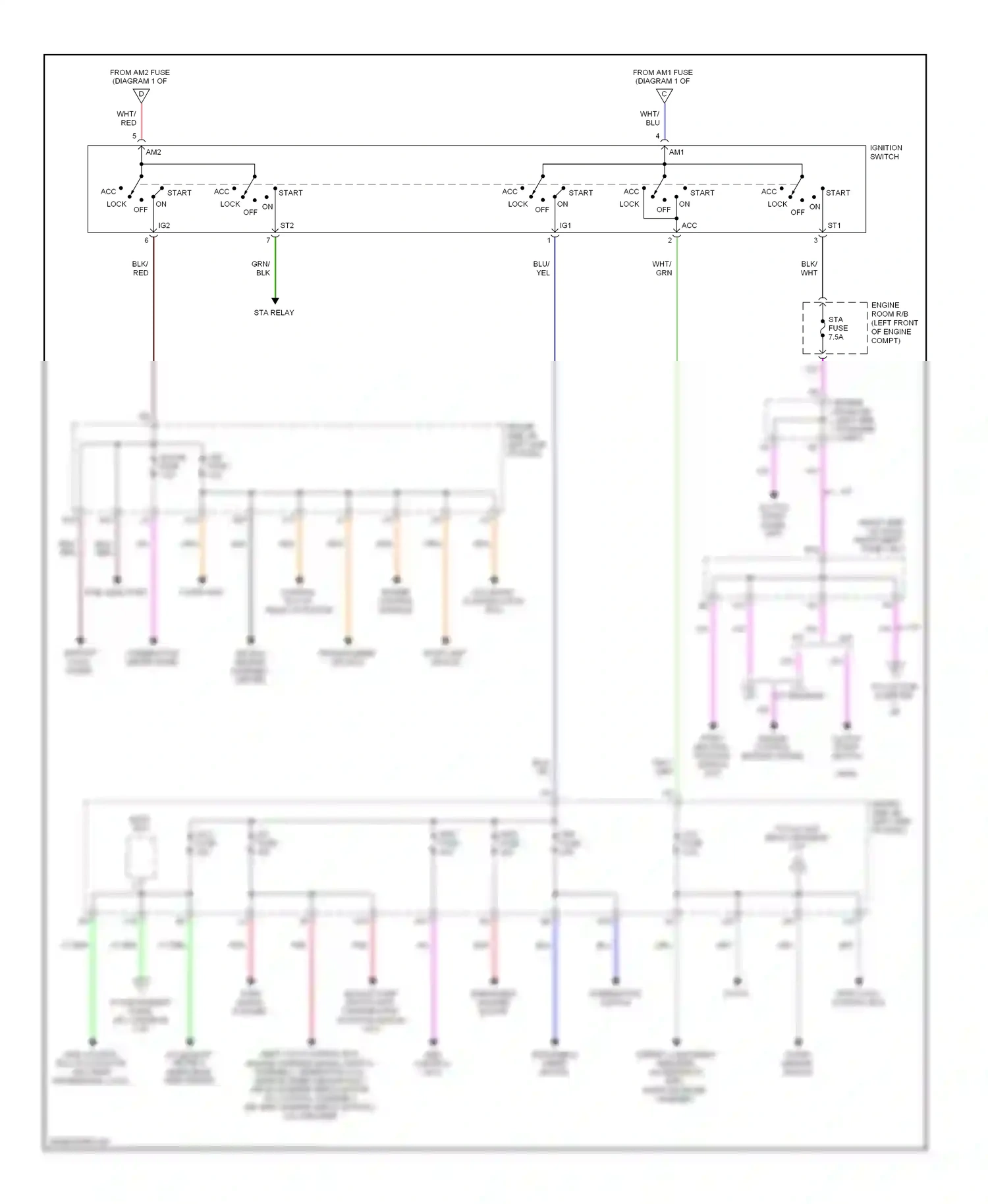 Toyota Tacoma II (2004-2011) engine control module wiring diagram  (2 of 3)