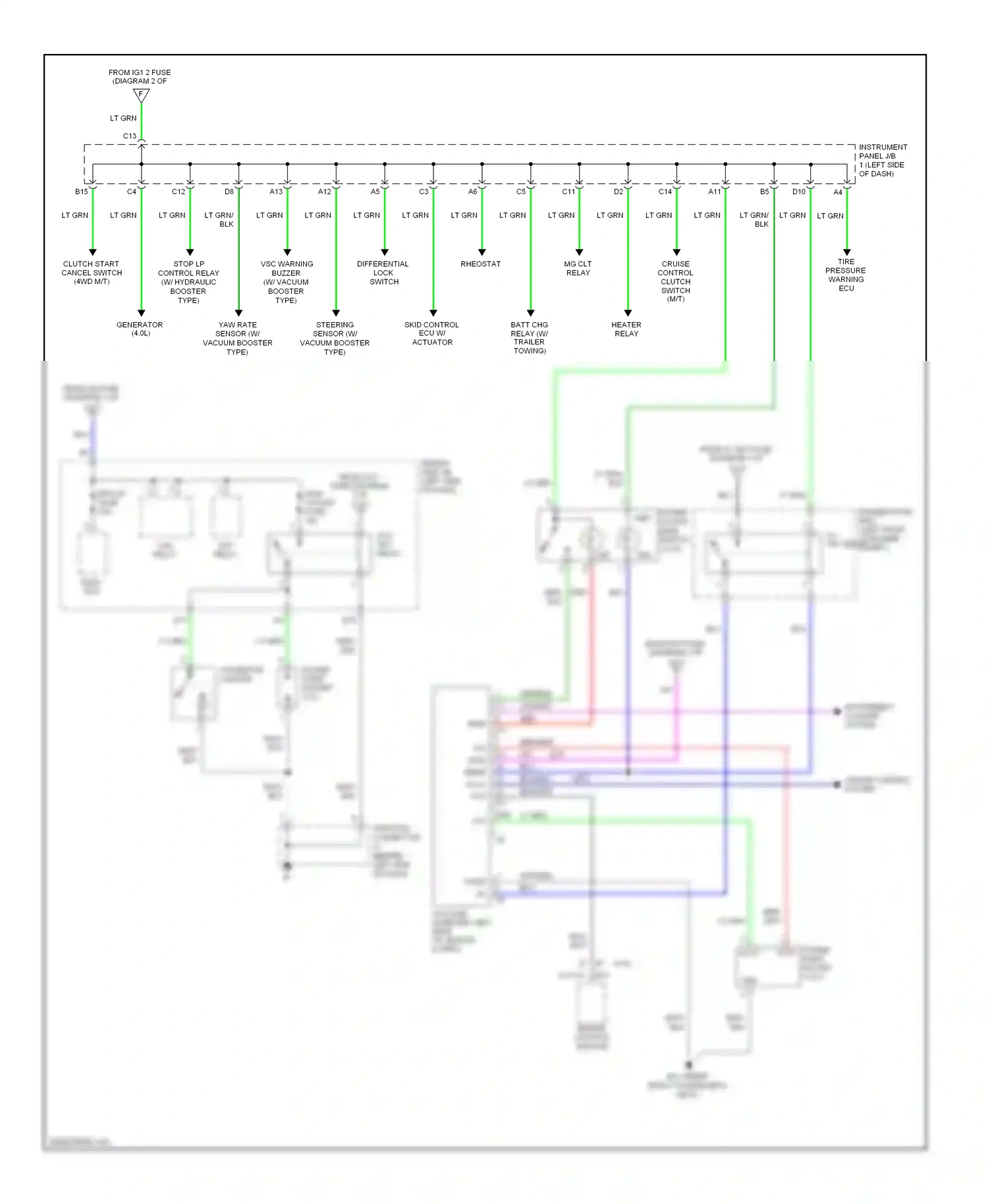 Toyota Tacoma II (2004-2011) engine control module wiring diagram  (3 of 3)