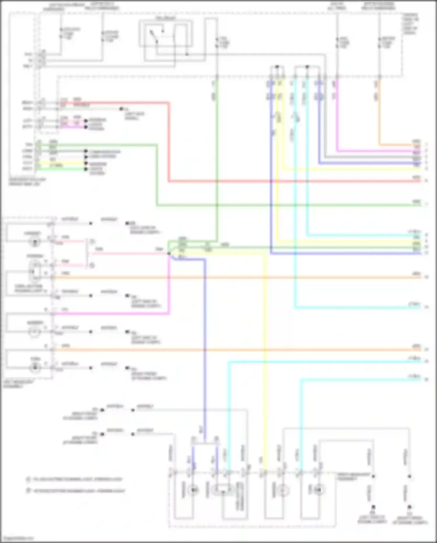 Tacoma Toyota III (2015-2023): Exterior lamps circuit (1 of 3)