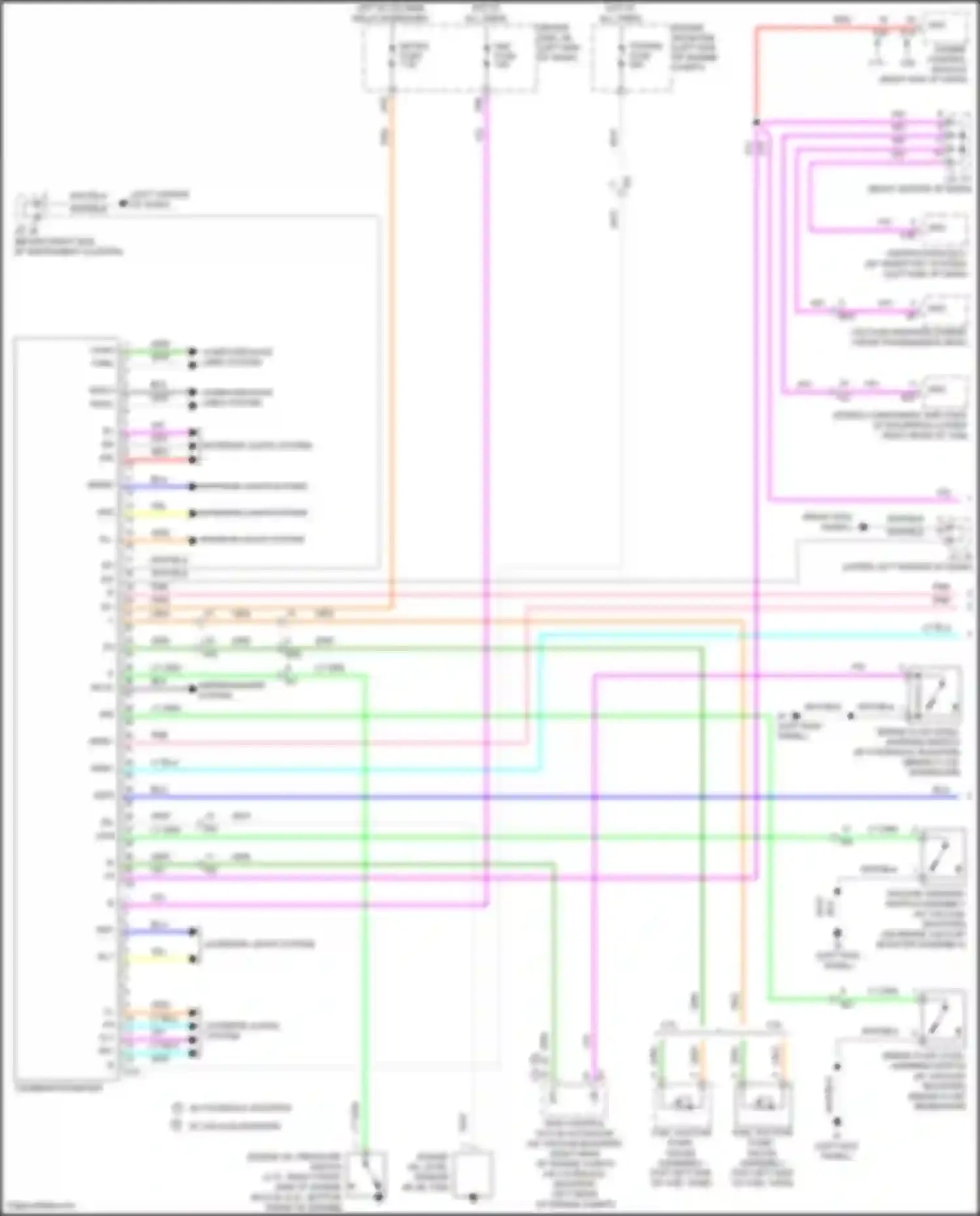 Tacoma Toyota III (2015-2023): Instrument cluster circuit (1 of 2)