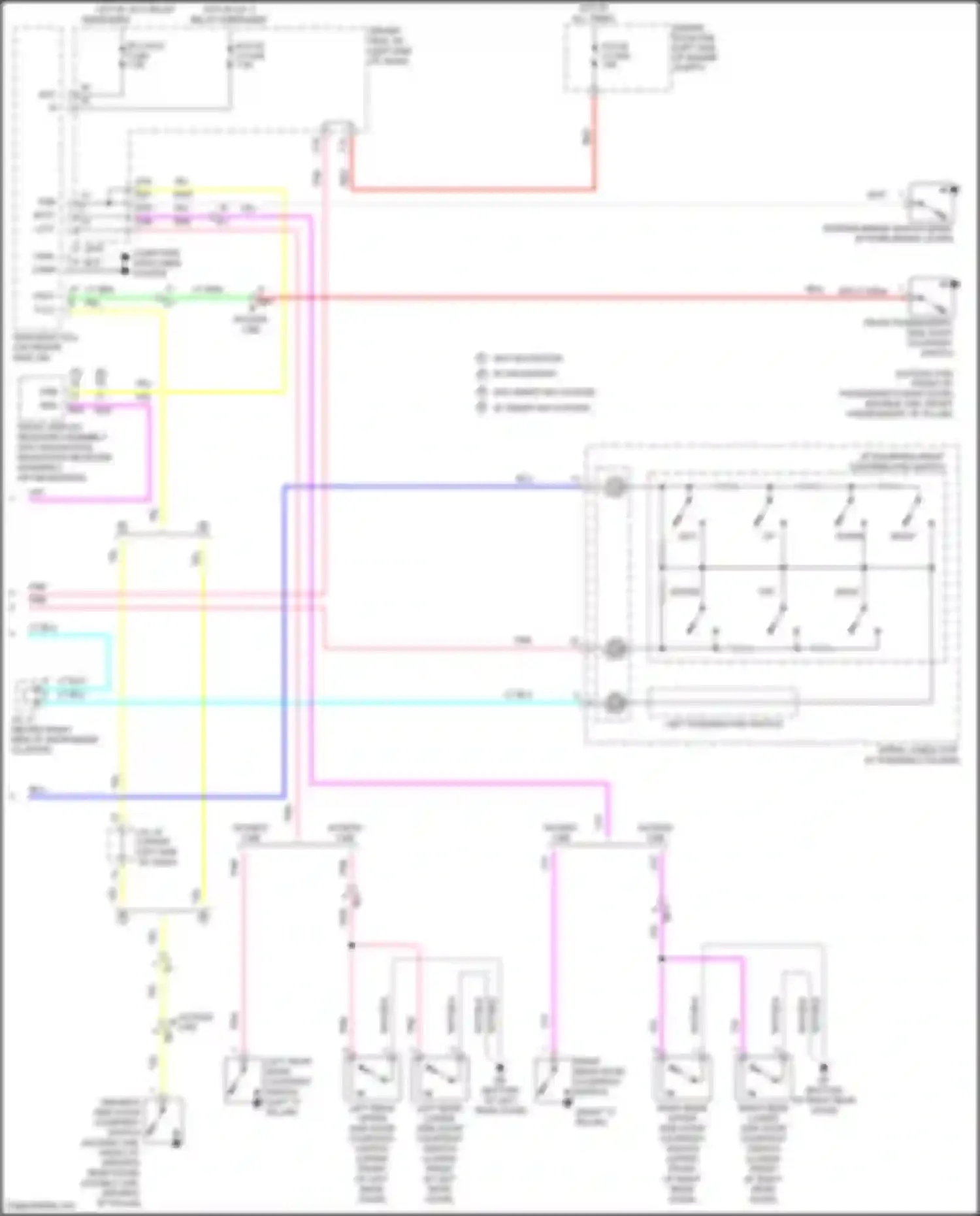 Tacoma Toyota III (2015-2023): Instrument cluster circuit (2 of 2)