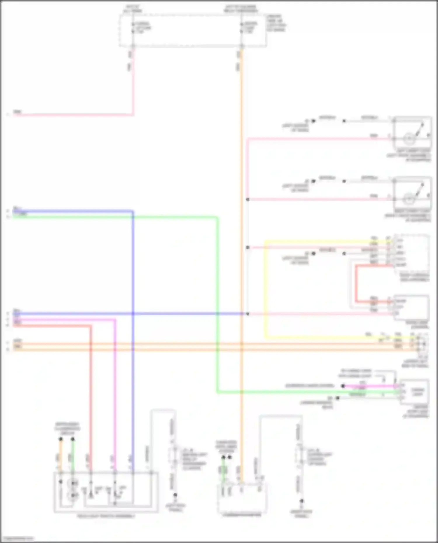Tacoma Toyota III (2015-2023): Courtesy lamps circuit (3 of 3)