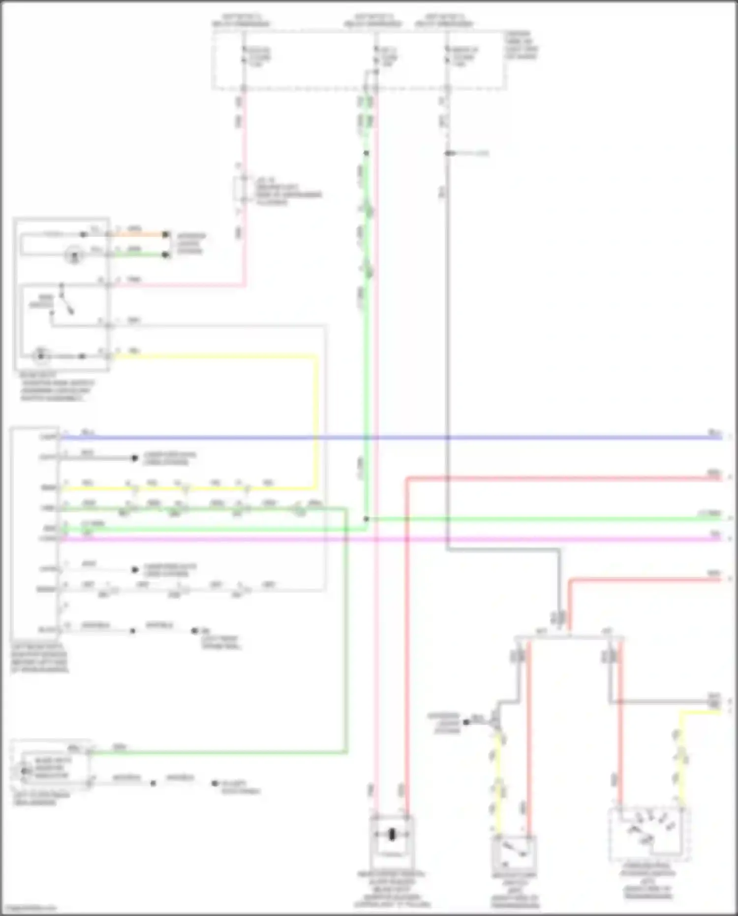 Tacoma Toyota III (2015-2023): Blind spot monitoring circuit (1 of 2)