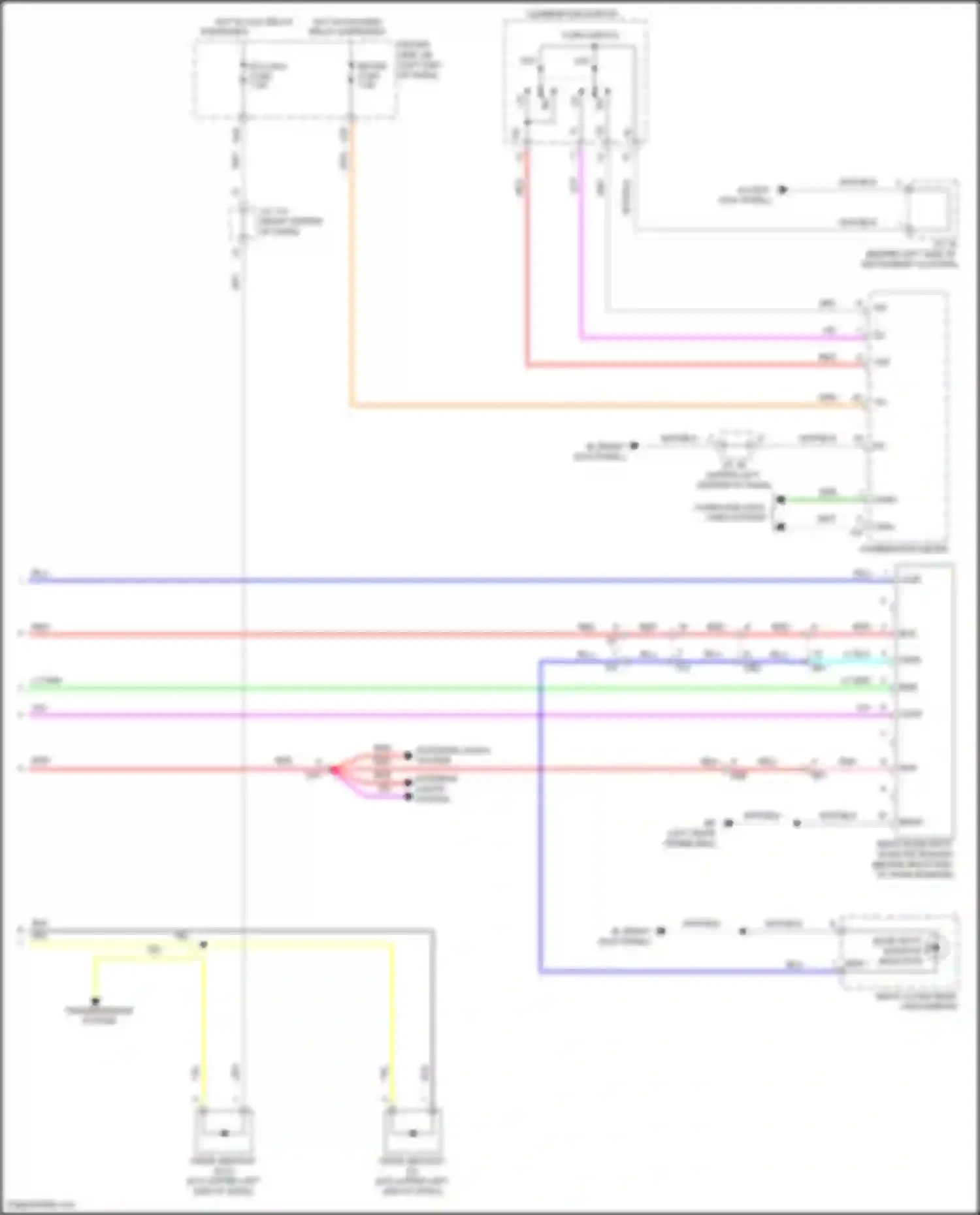 Tacoma Toyota III (2015-2023): Blind spot monitoring circuit (2 of 2)