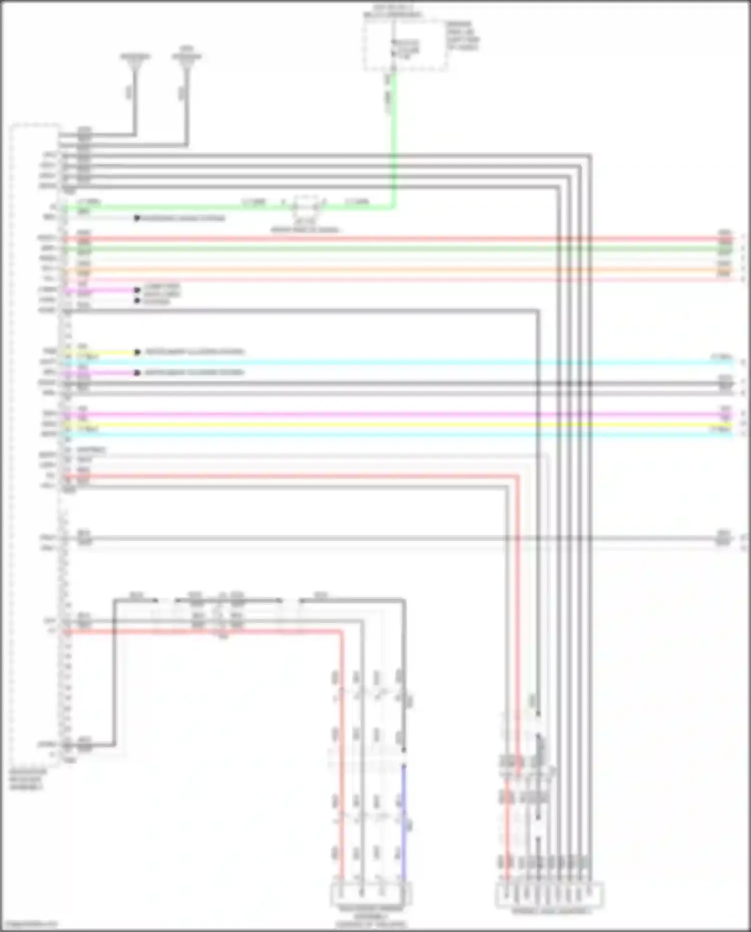Tacoma Toyota III (2015-2023): Navigation circuit, w/ separate amplifier (1 of 3)