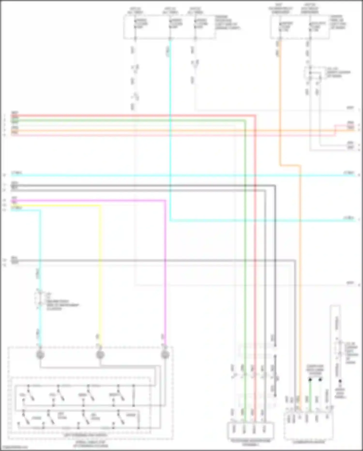 Tacoma Toyota III (2015-2023): Navigation circuit, w/ separate amplifier (2 of 3)