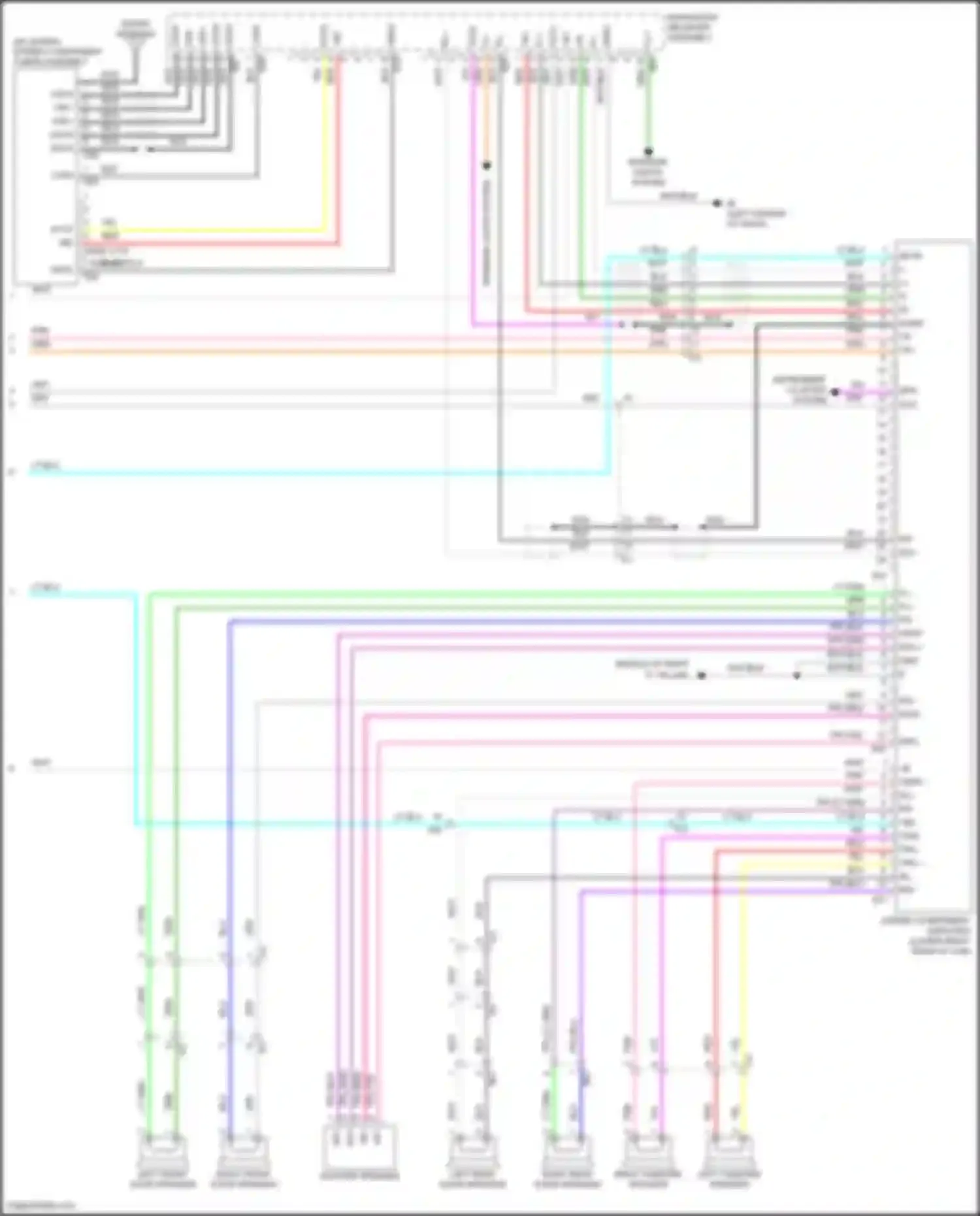 Tacoma Toyota III (2015-2023): Navigation circuit, w/ separate amplifier (3 of 3)