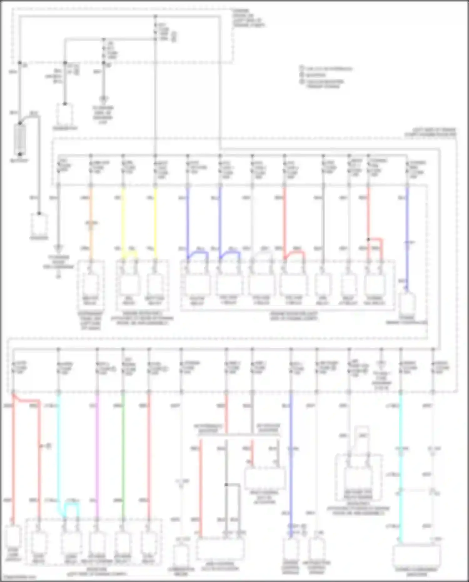 Tacoma Toyota III (2015-2023): Power distribution circuit (1 of 8)