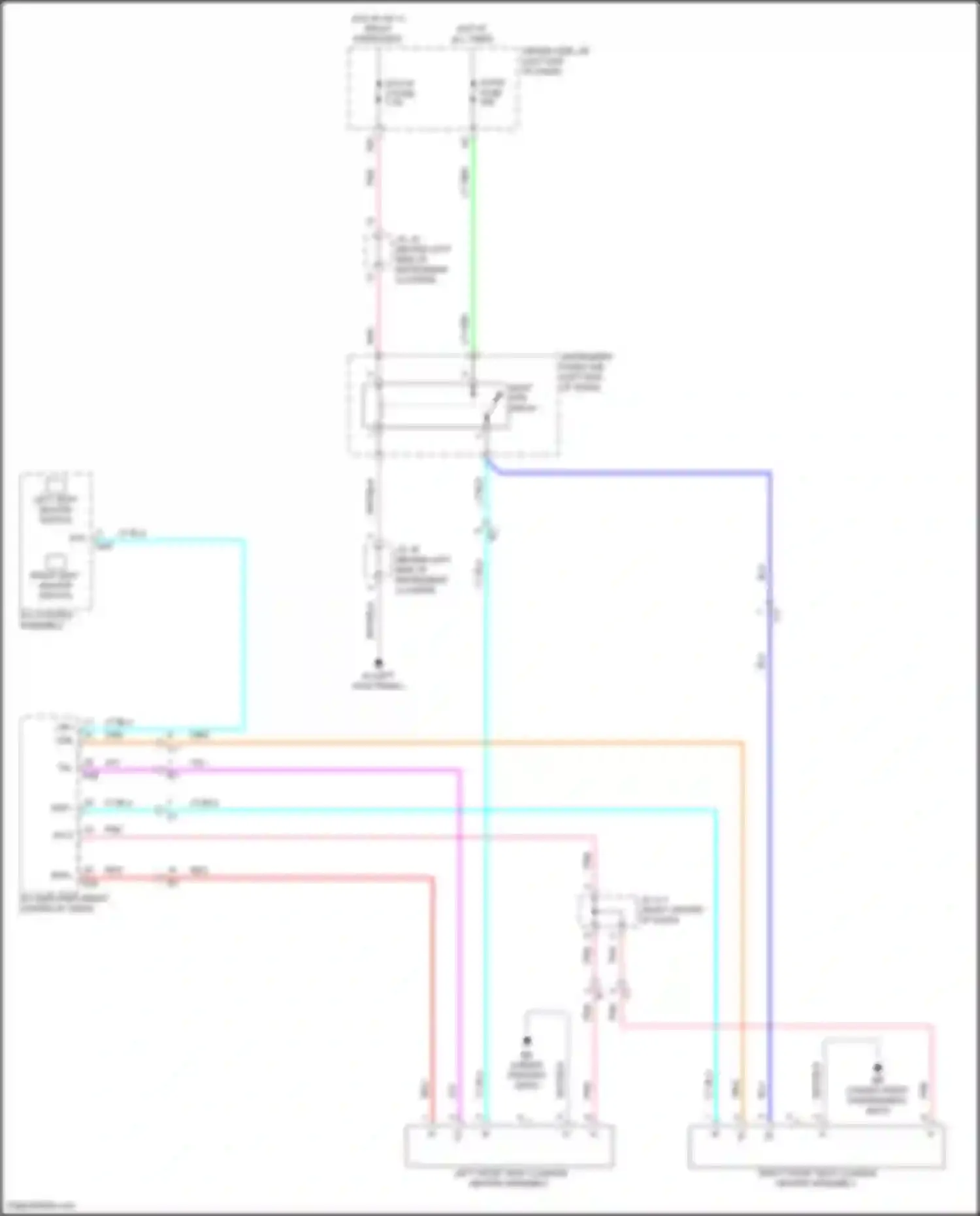 Tacoma Toyota III (2015-2023): Power seats circuit
