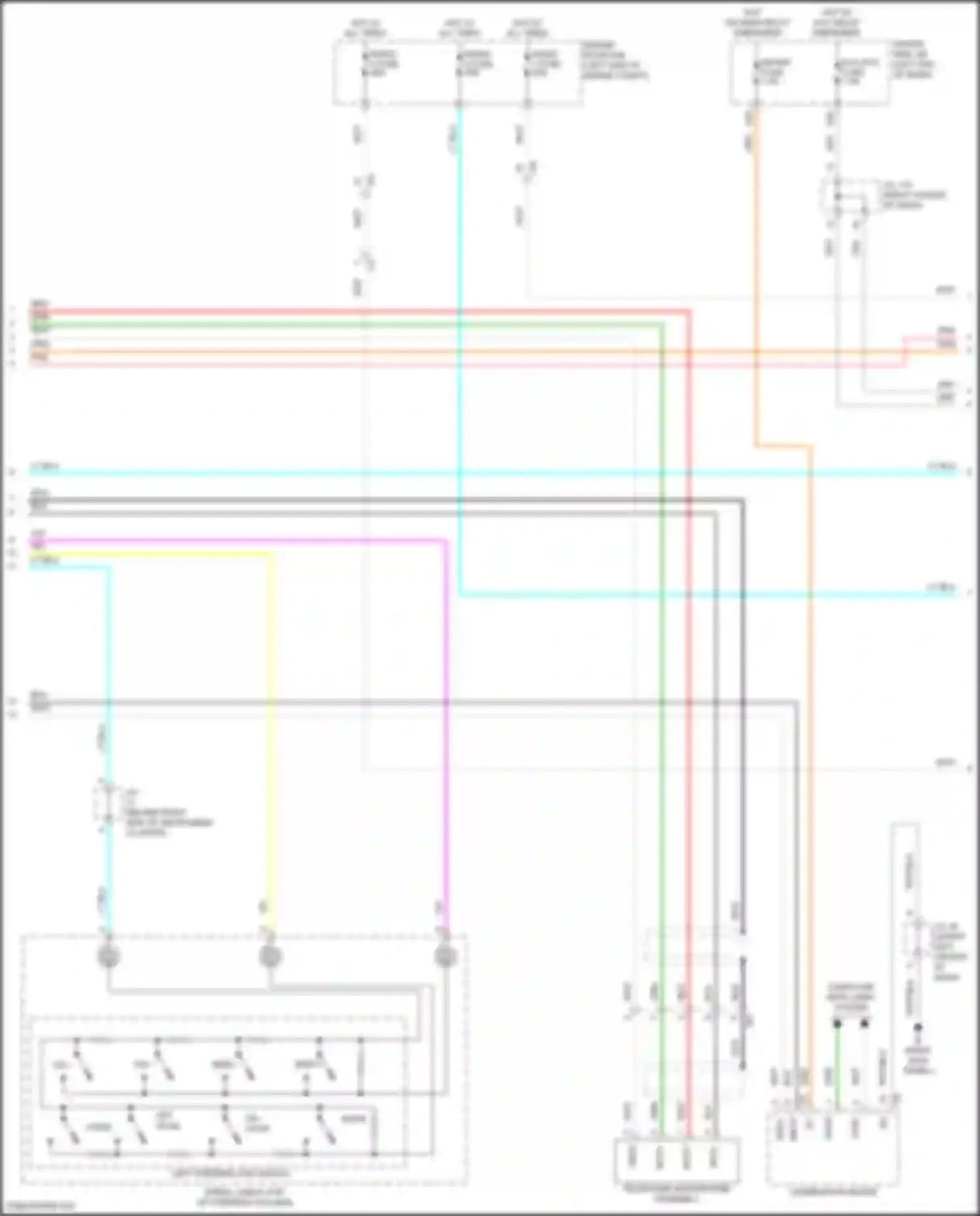 Tacoma Toyota III (2015-2023): Radio circuit, w/ separate amplifier (2 of 3)