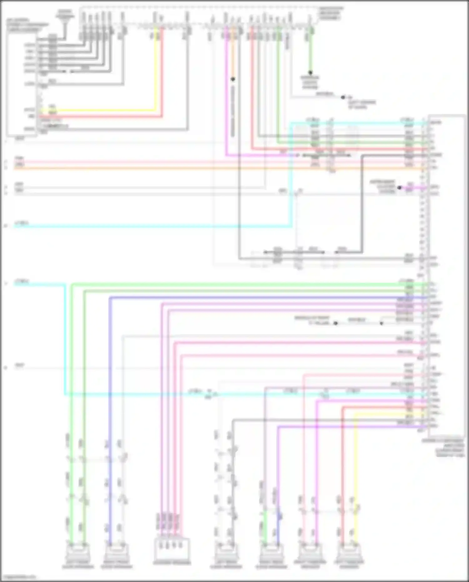 Tacoma Toyota III (2015-2023): Radio circuit, w/ separate amplifier (3 of 3)