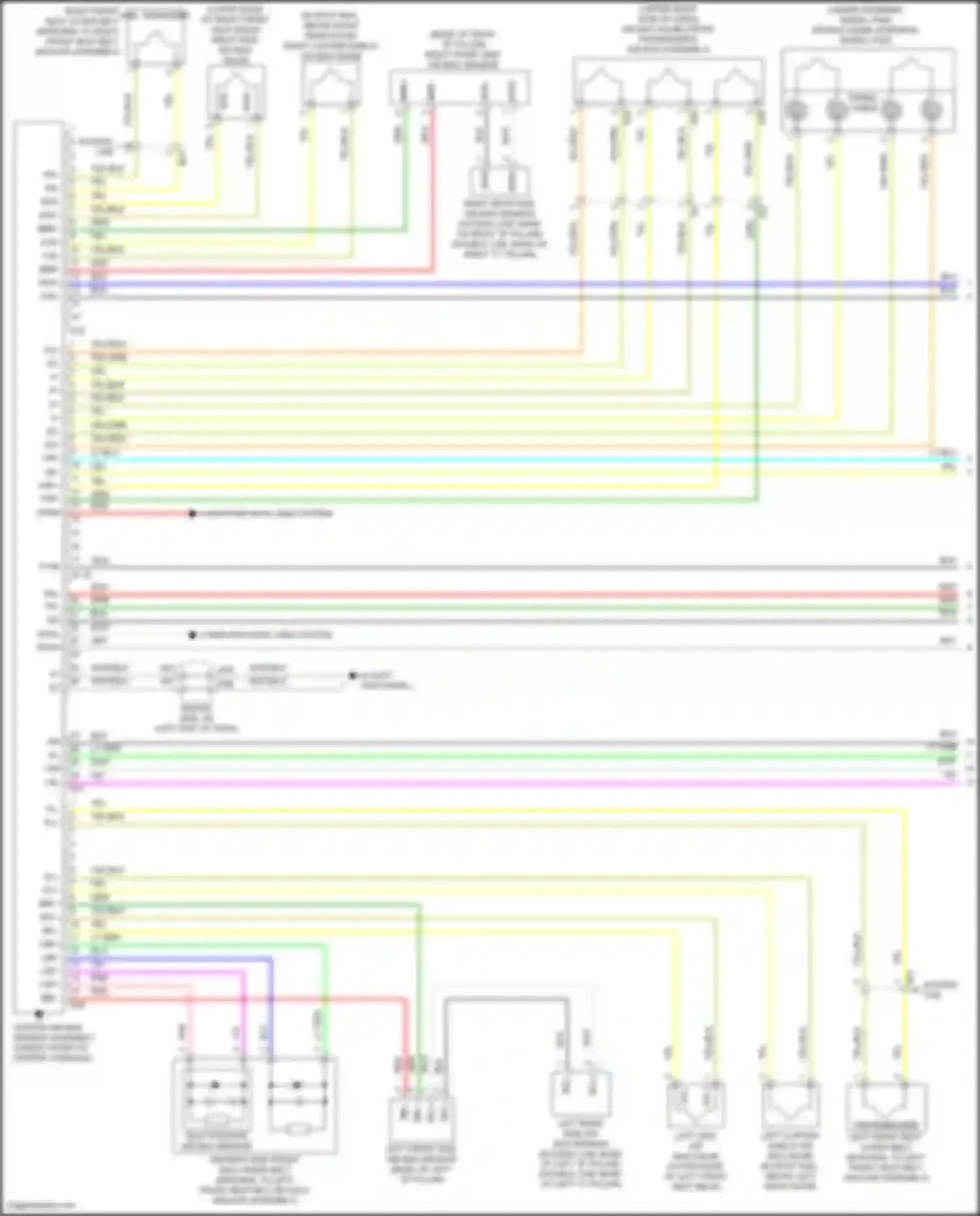 Tacoma Toyota III (2015-2023): Supplemental restraints circuit (1 of 2)