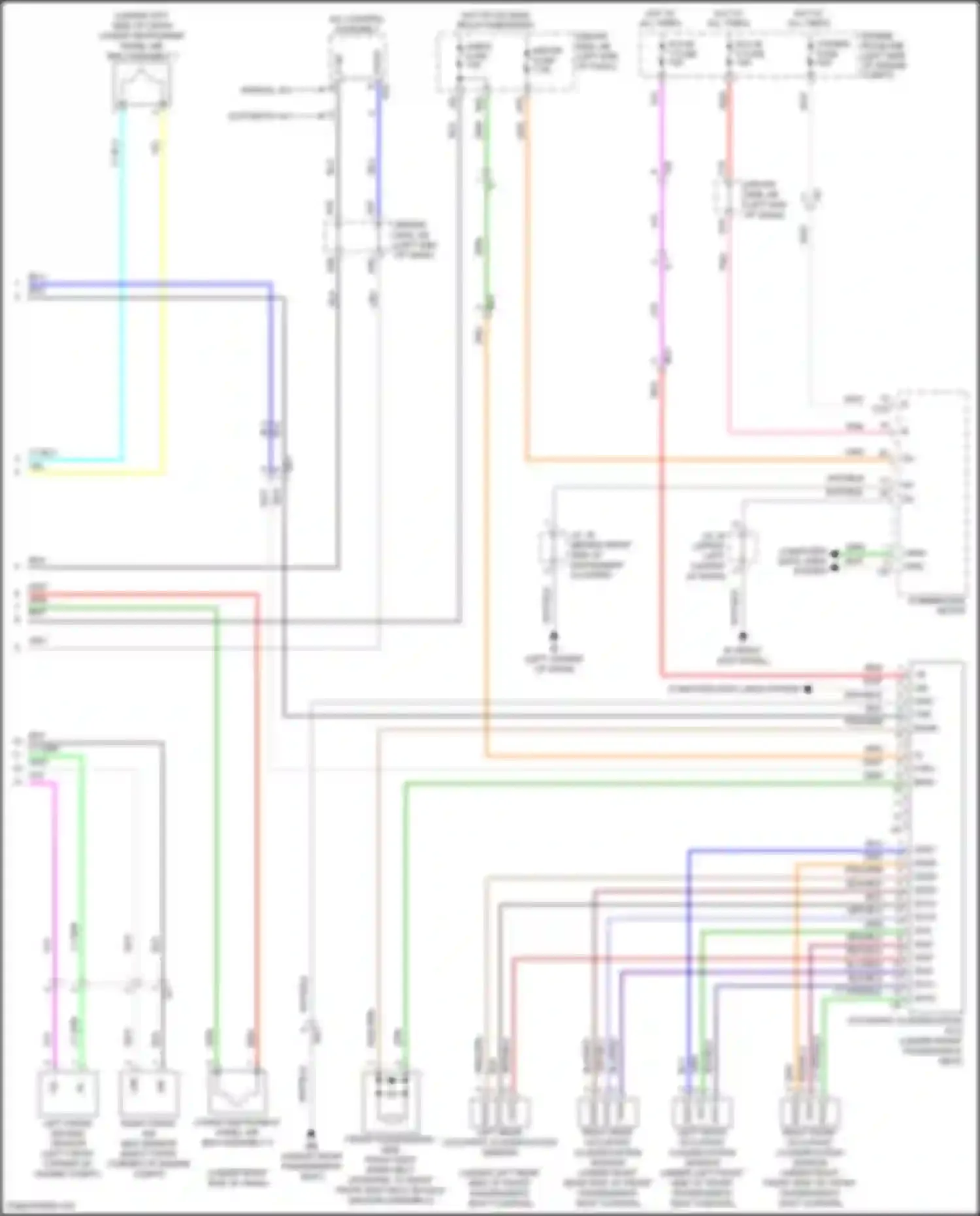 Tacoma Toyota III (2015-2023): Supplemental restraints circuit (2 of 2)