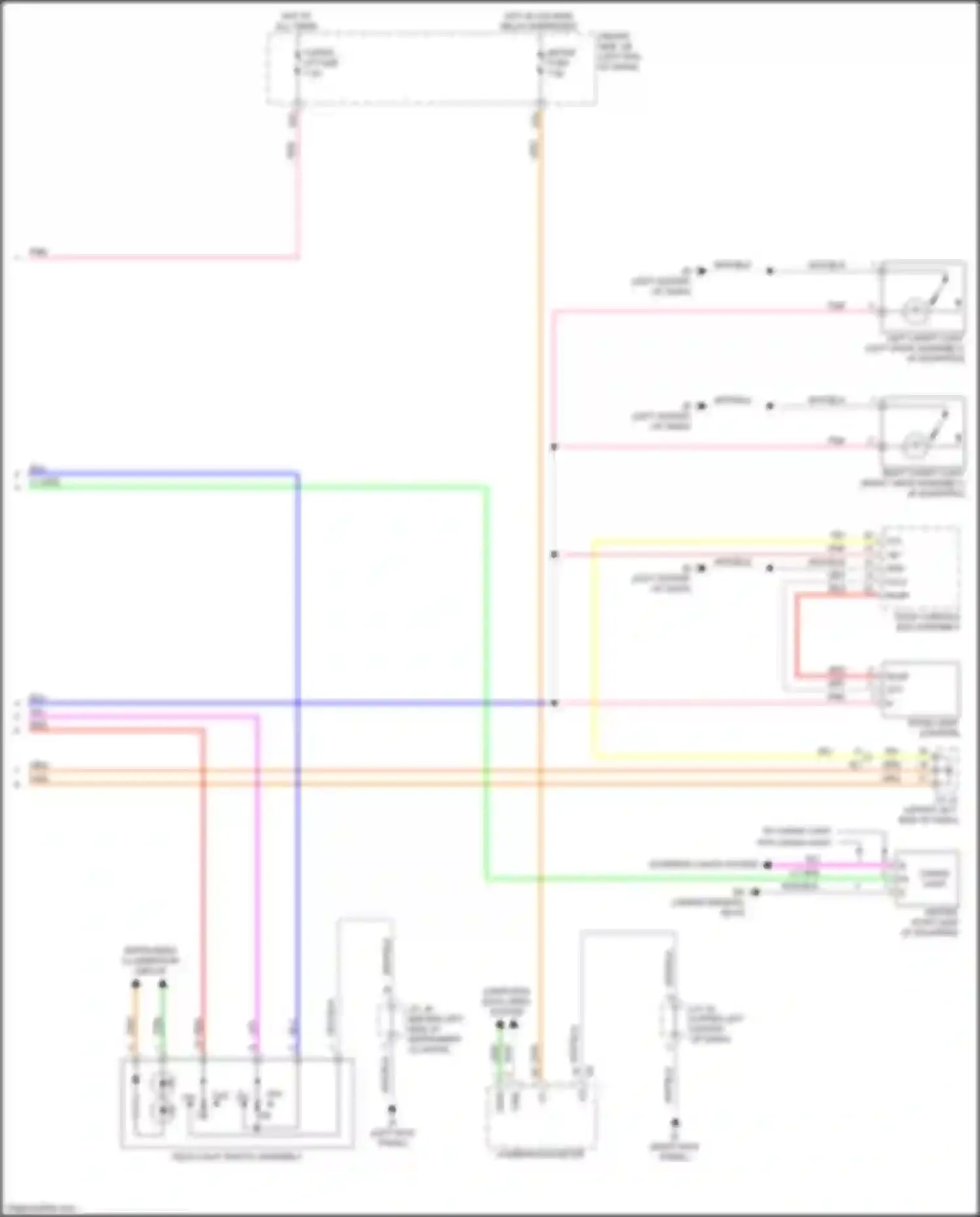 Tacoma Toyota IV (2023-2024): Courtesy lamps circuit (3 of 3)