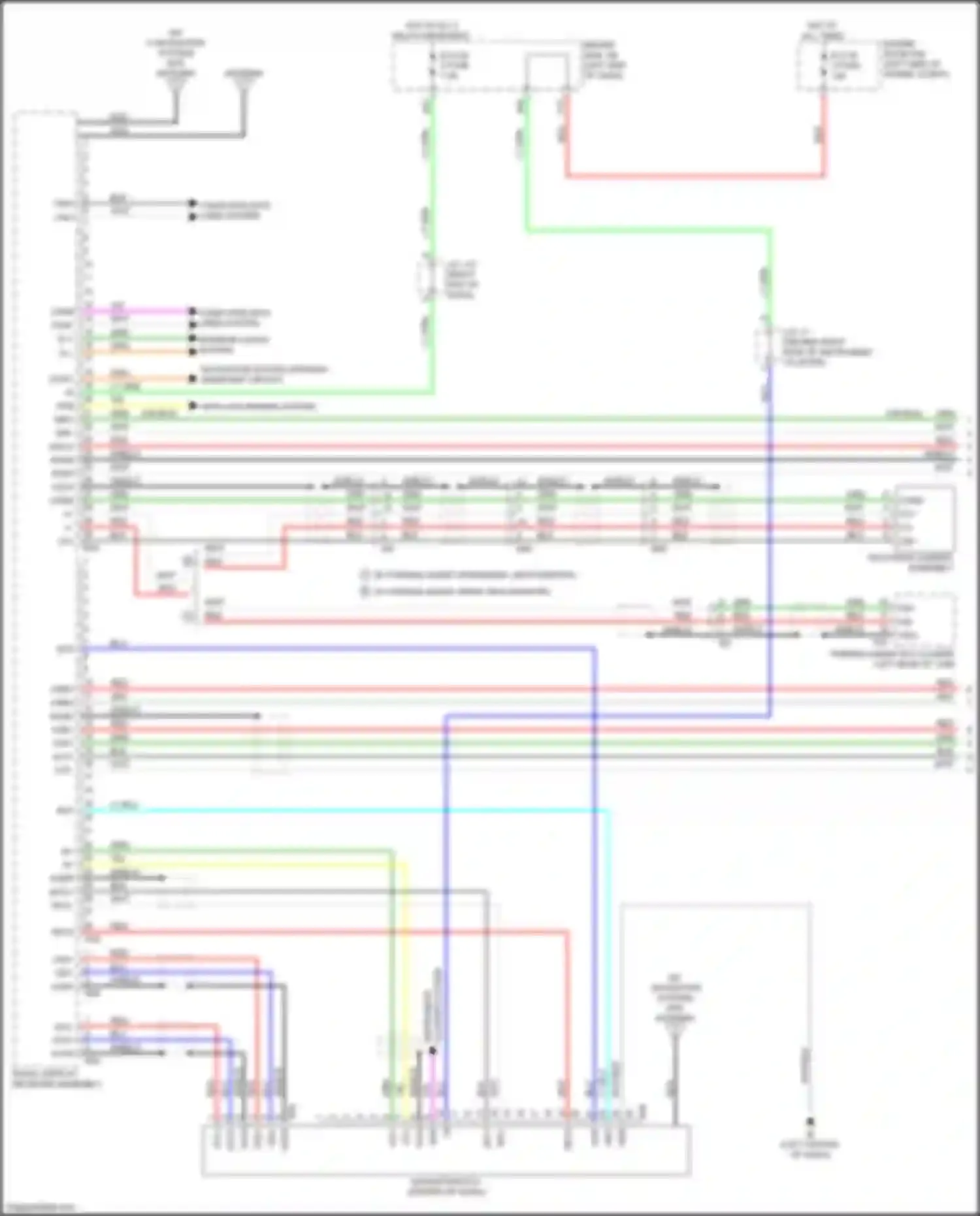 Tacoma Toyota IV (2023-2024): Navigation circuit, w/ separate amplifier (1 of 4)