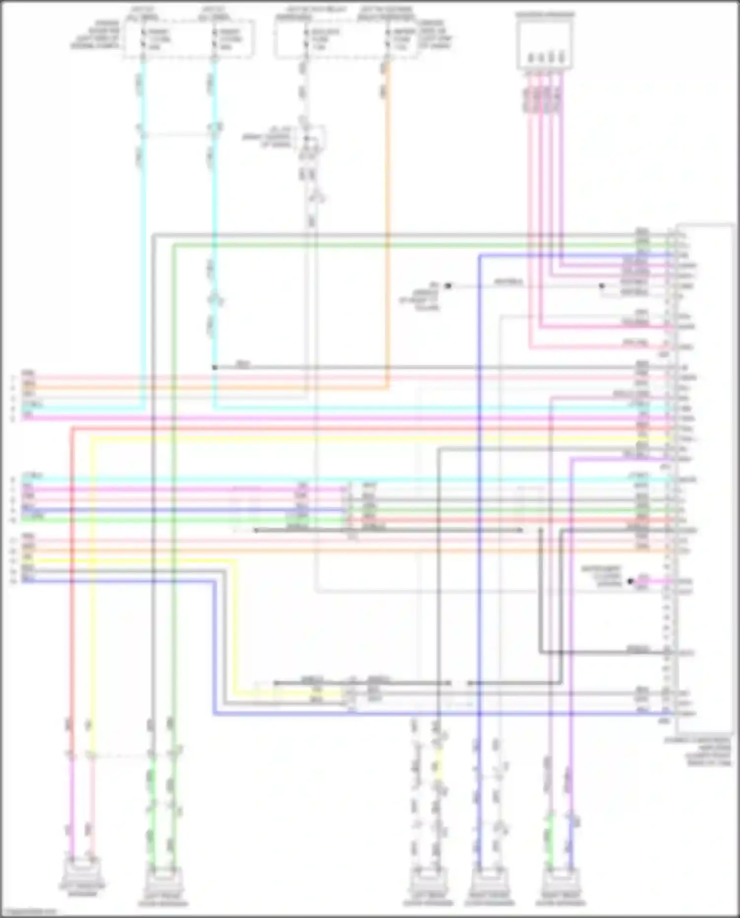 Tacoma Toyota IV (2023-2024): Navigation circuit, w/ separate amplifier (4 of 4)