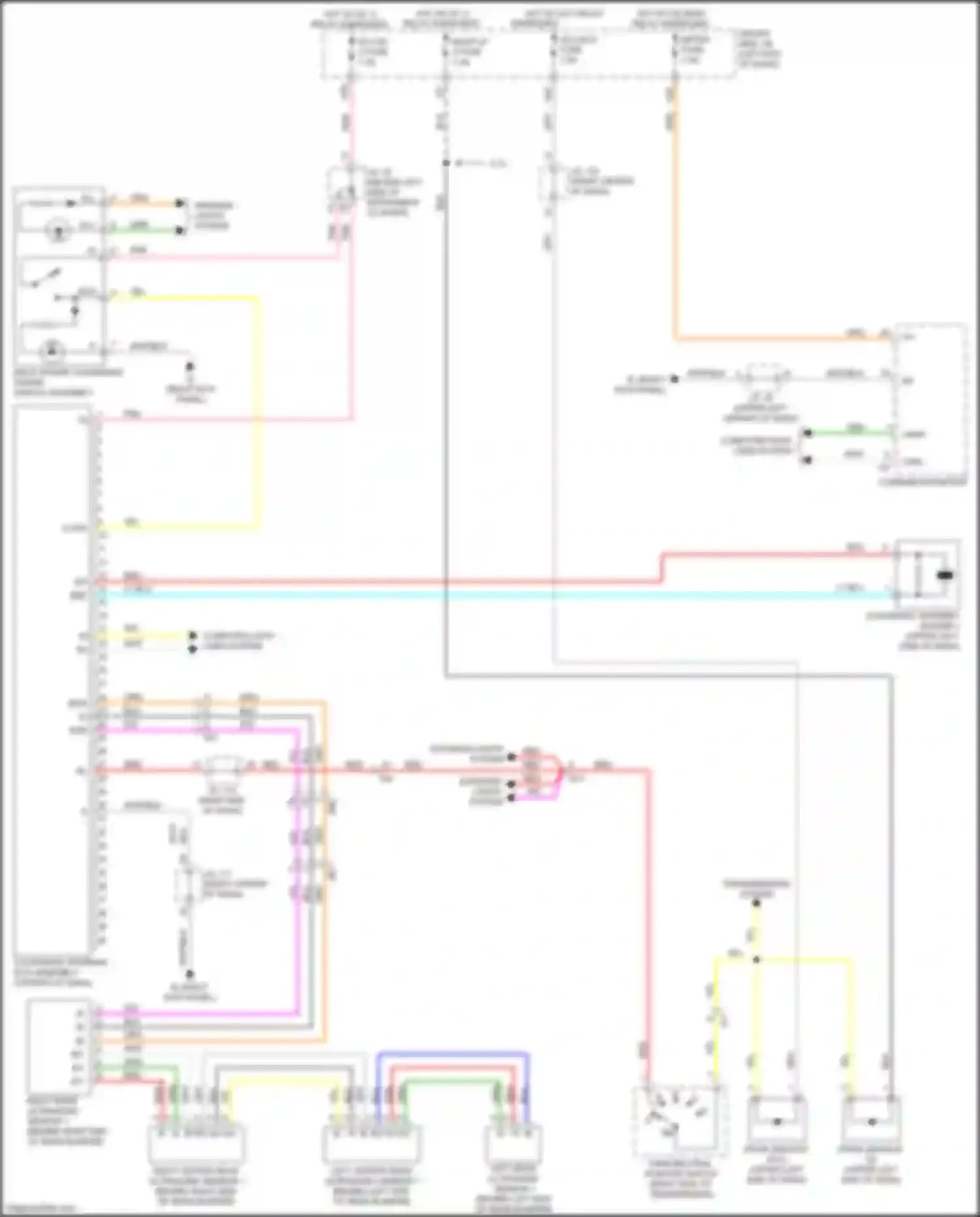 Tacoma Toyota IV (2023-2024): Parking assistant circuit, w/o panoramic