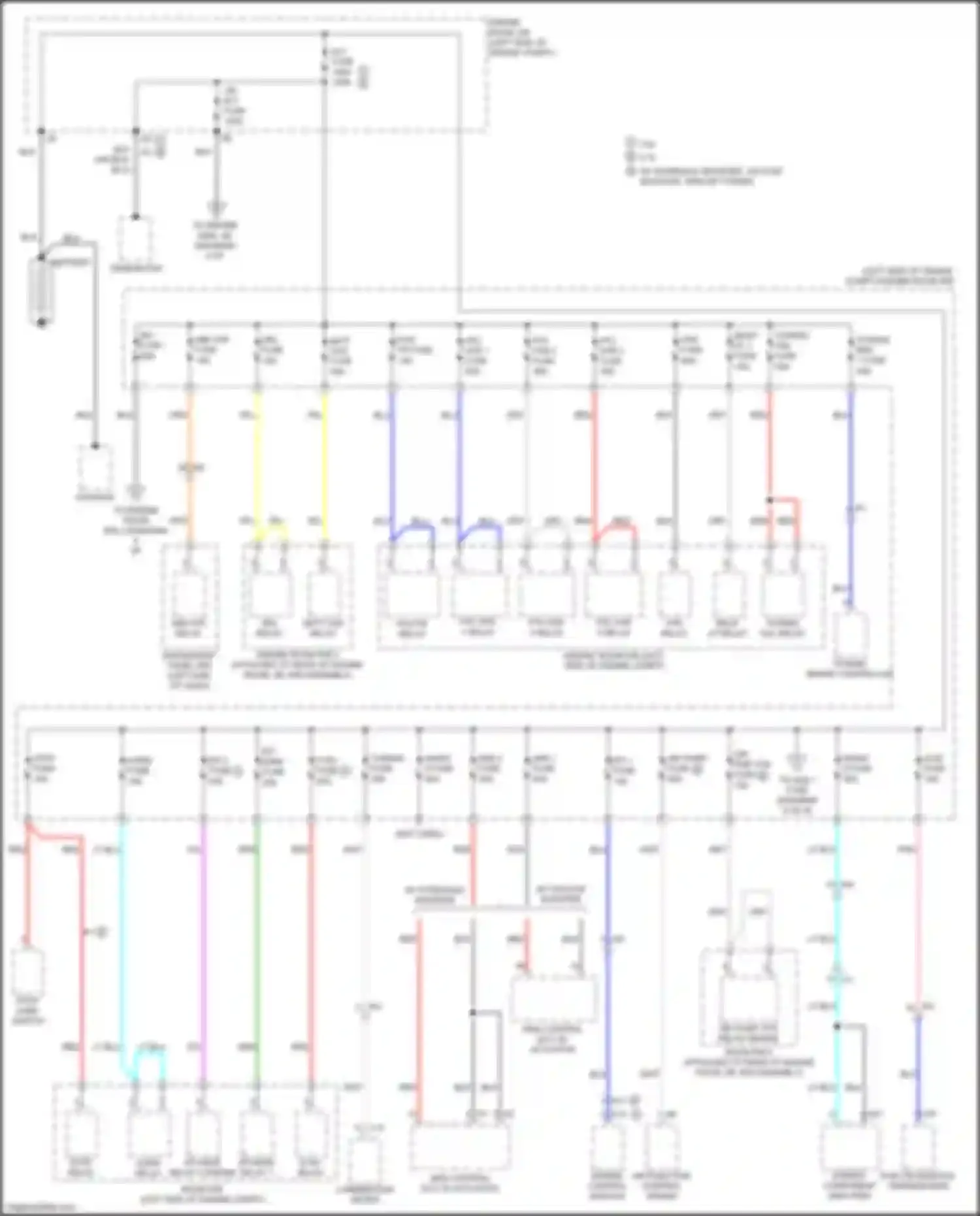 Tacoma Toyota IV (2023-2024): Power distribution circuit (1 of 8)