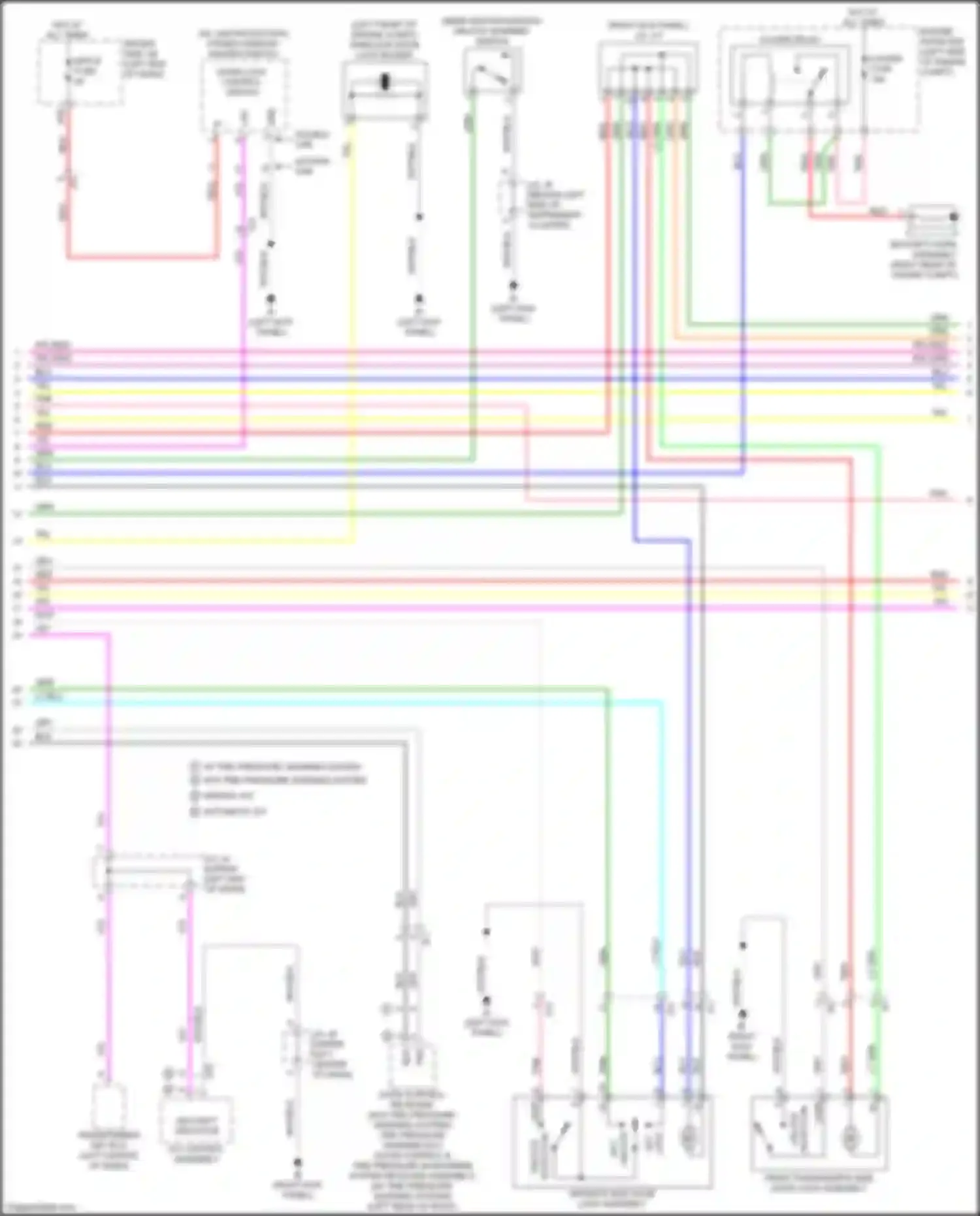 Tacoma Toyota IV (2023-2024): Power door locks circuit, w/o smart key system (2 of 3)
