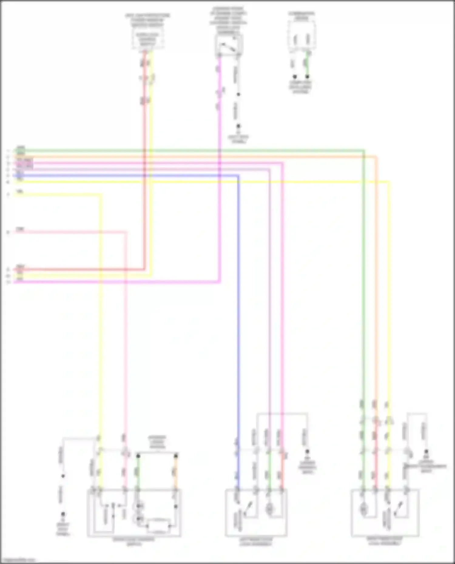 Tacoma Toyota IV (2023-2024): Power door locks circuit, w/o smart key system (3 of 3)