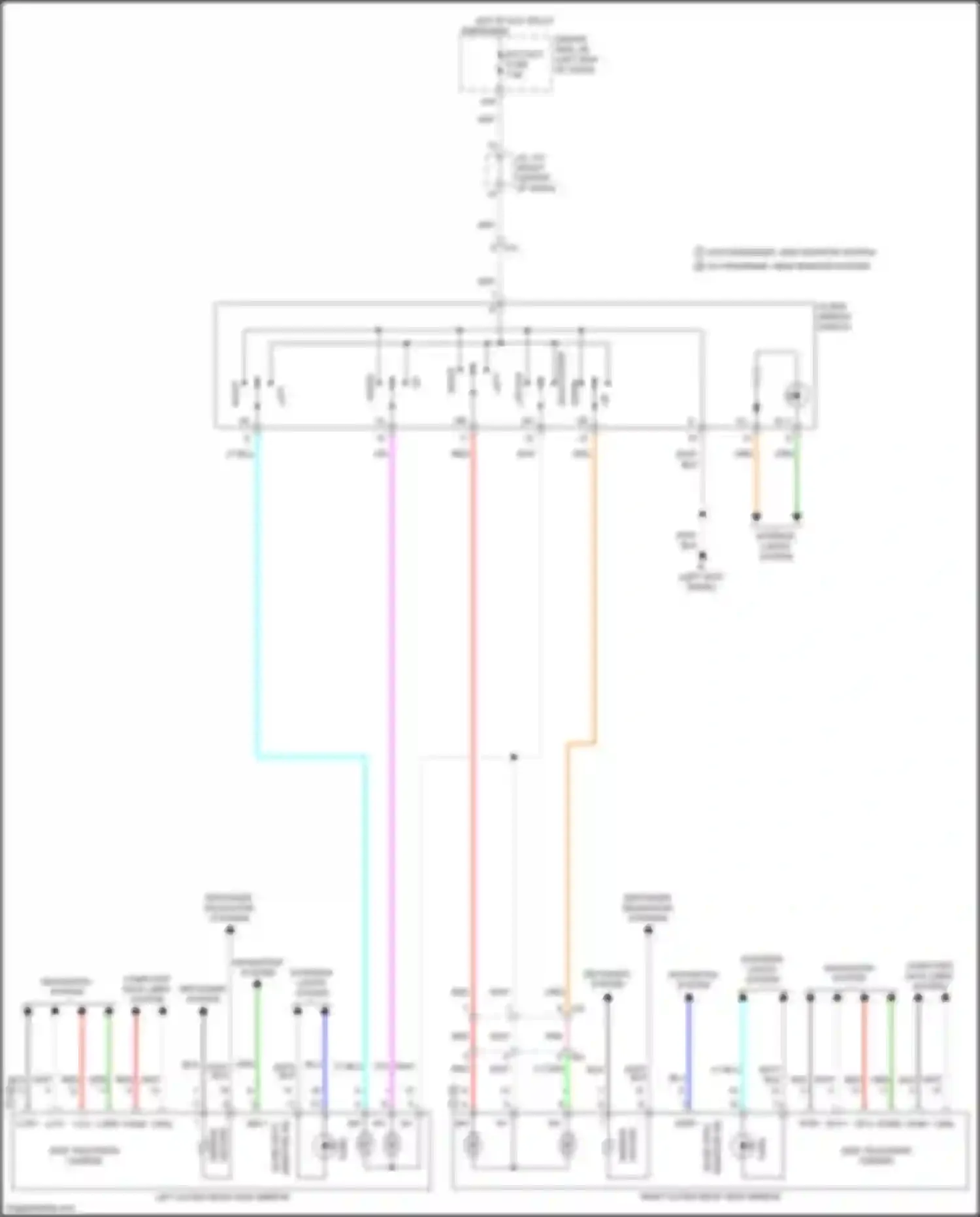 Tacoma Toyota IV (2023-2024): Power mirrors circuit