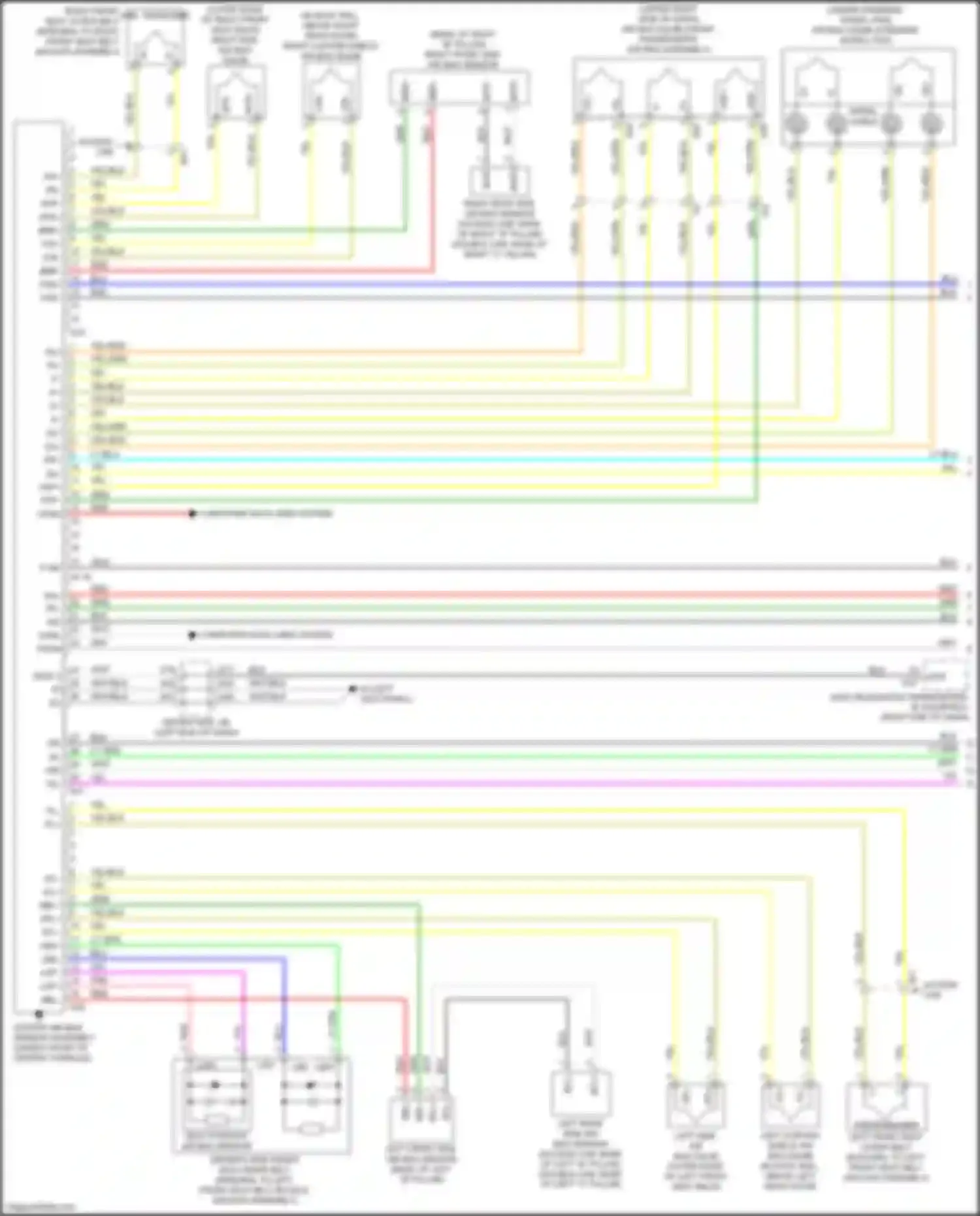 Tacoma Toyota IV (2023-2024): Supplemental restraints circuit, zf made (1 of 2)