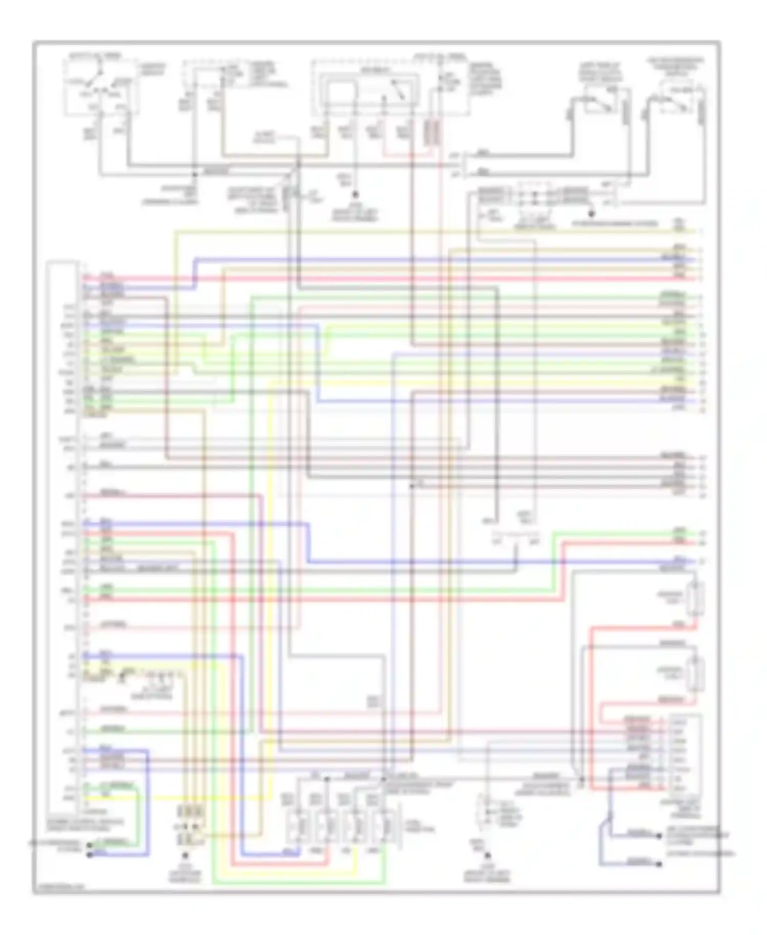 Tercel Toyota L50 facelift (1997-1999): Wiring diagram engine performance 1.5ls (1 of 2)