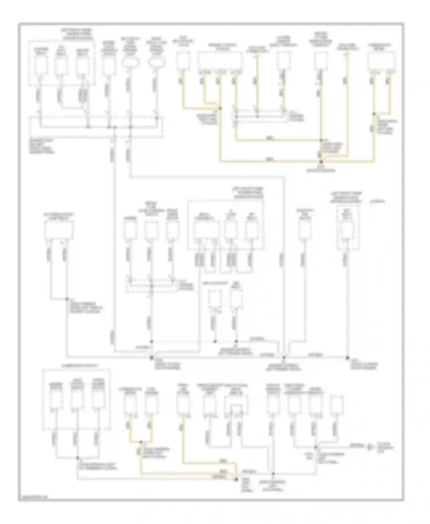 Tercel Toyota L50 facelift (1997-1999): Ground distribution circuit (1 of 2)